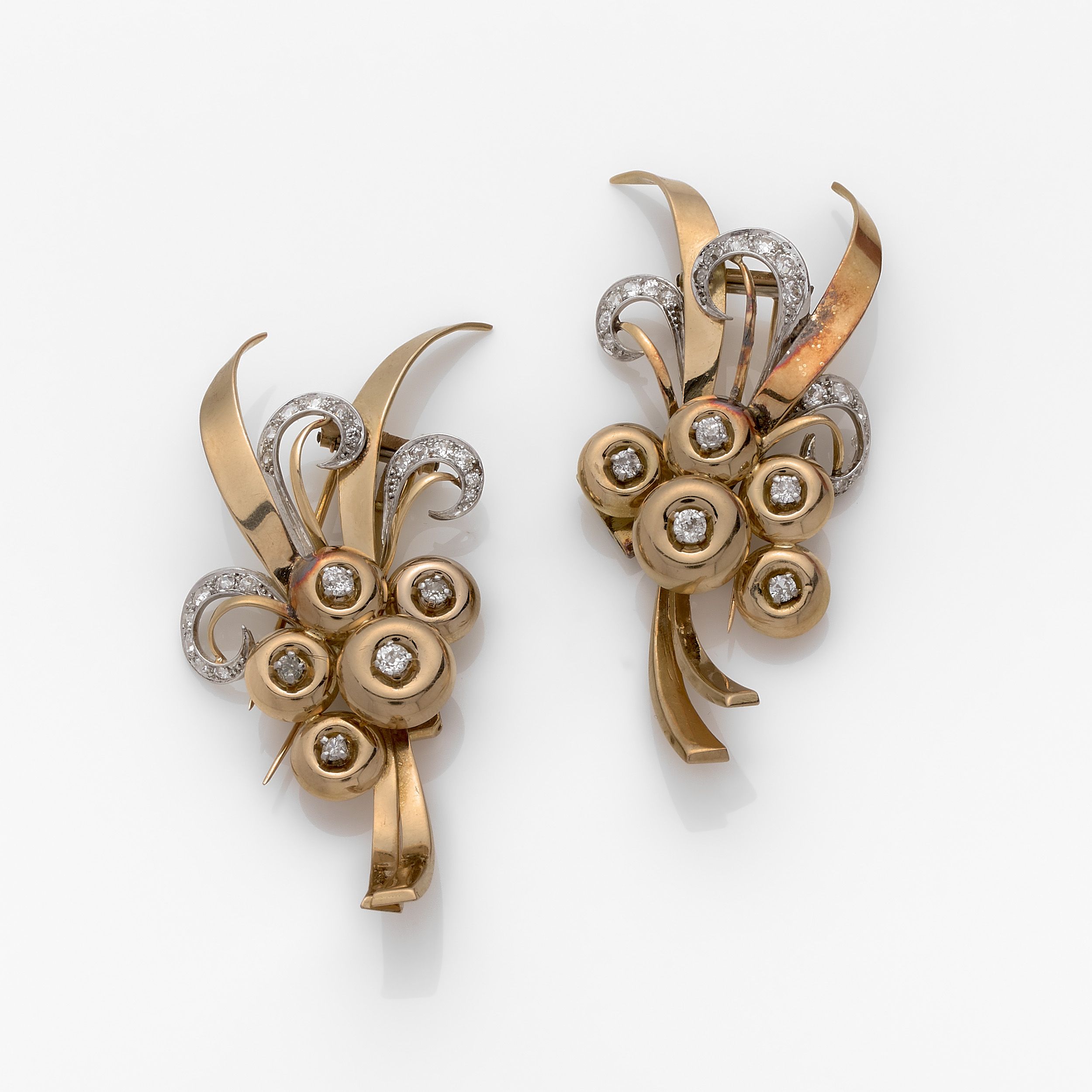 BROCHE BOUQUET DOUBLE CLIP:  | H&ocirc;tel Des Ventes de Monte-Carlo