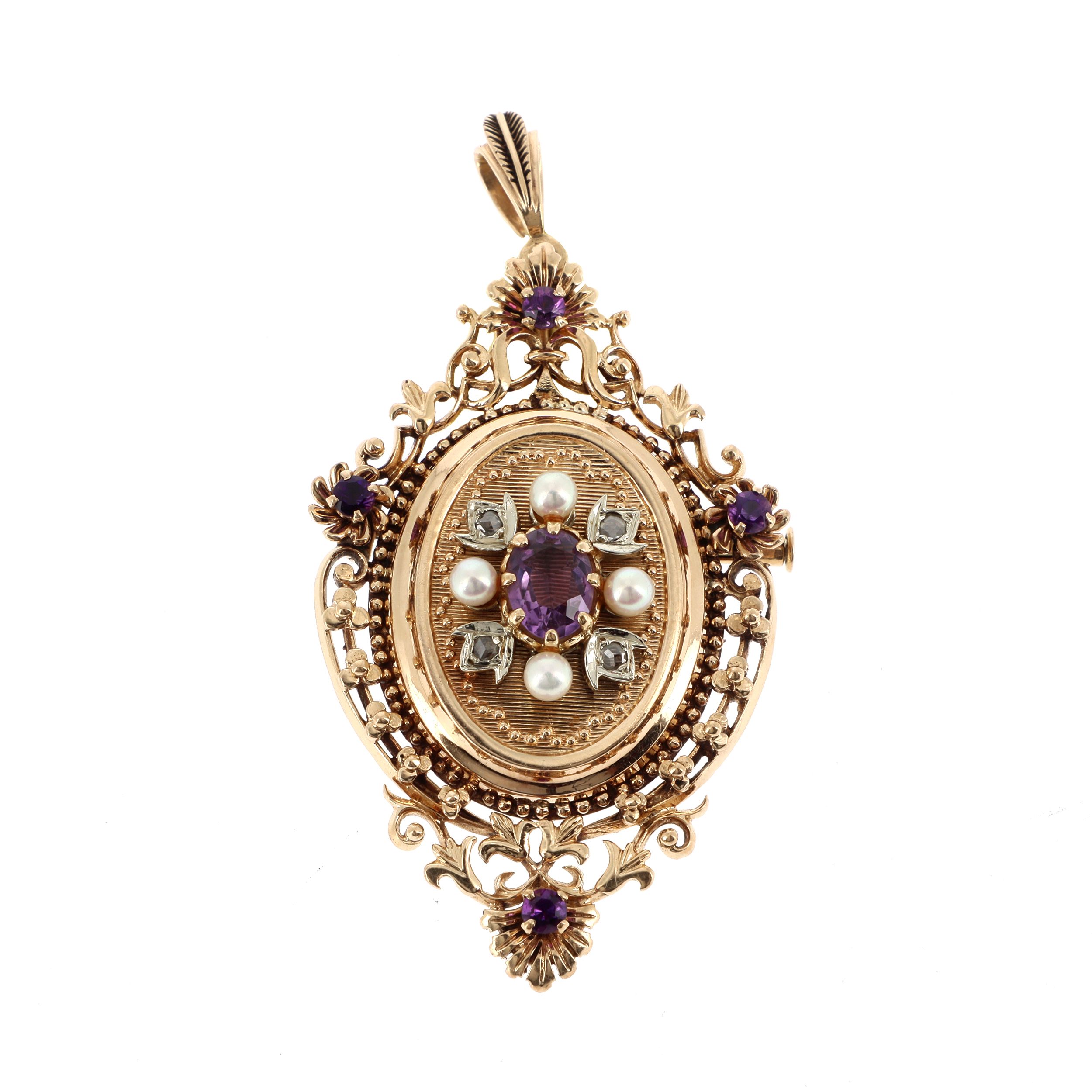 BROCHE PENDENTIF