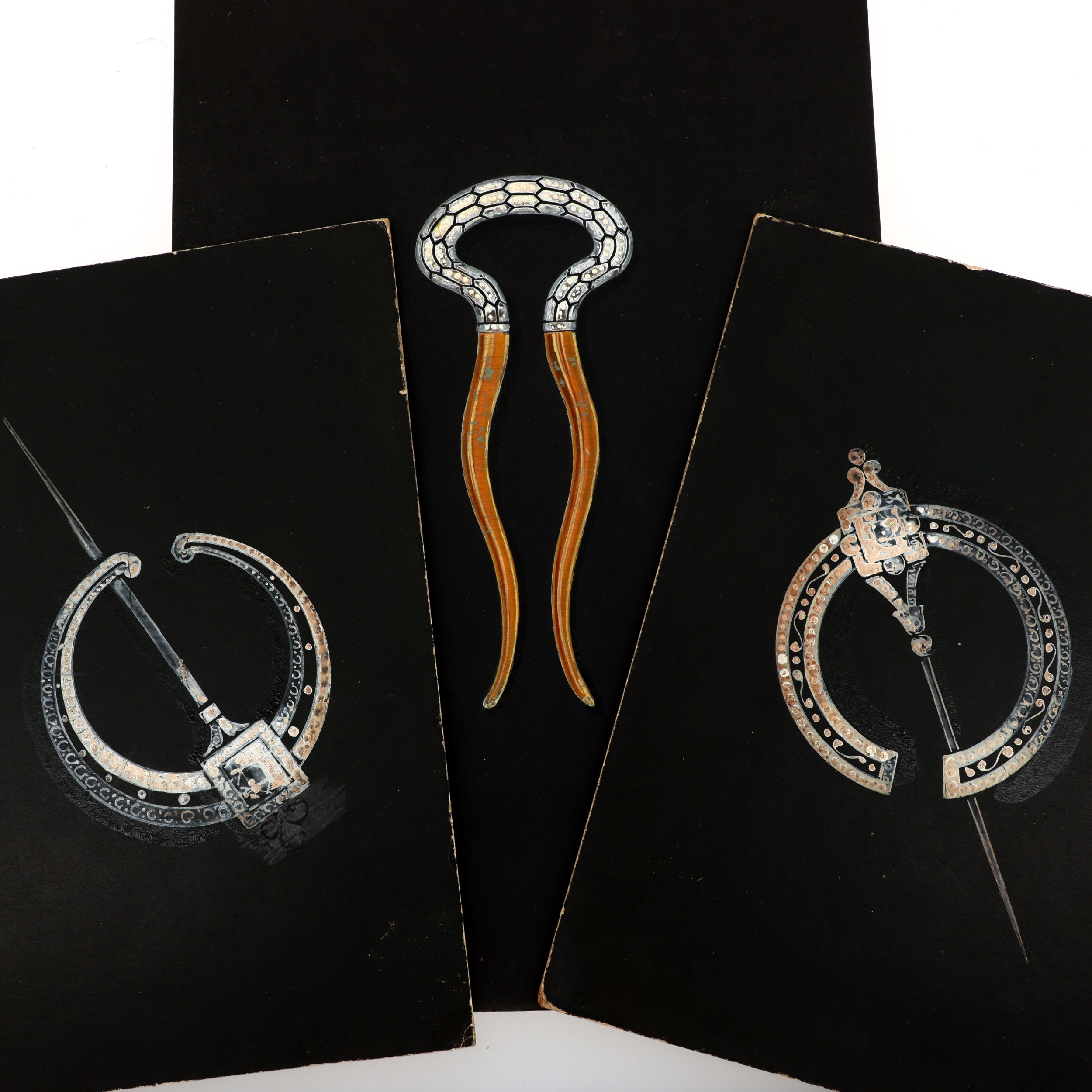 ENSEMBLE DE TROIS DESSINS