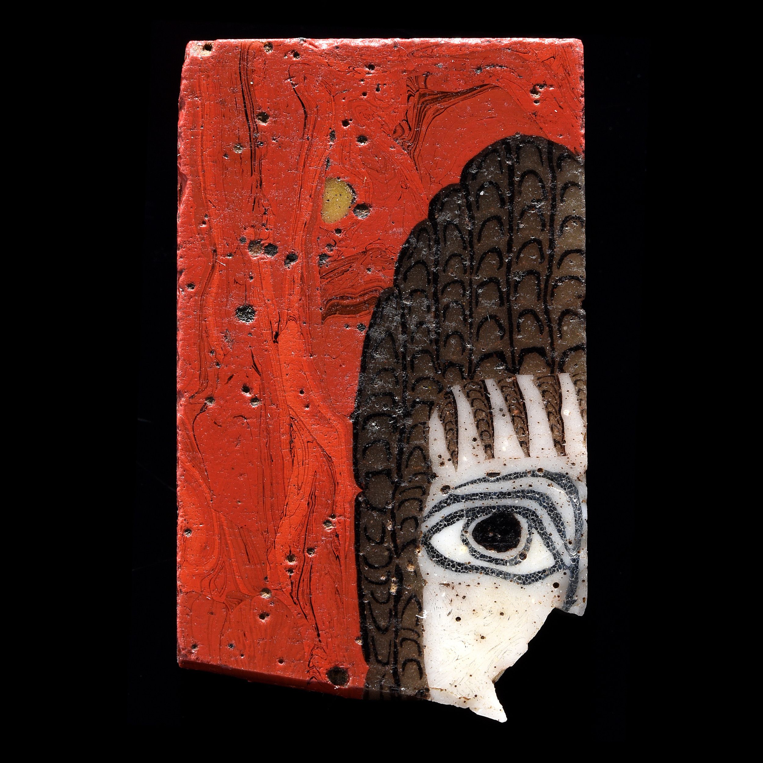FRAGMENT DE PLAQUETTE ORNEMENTALE