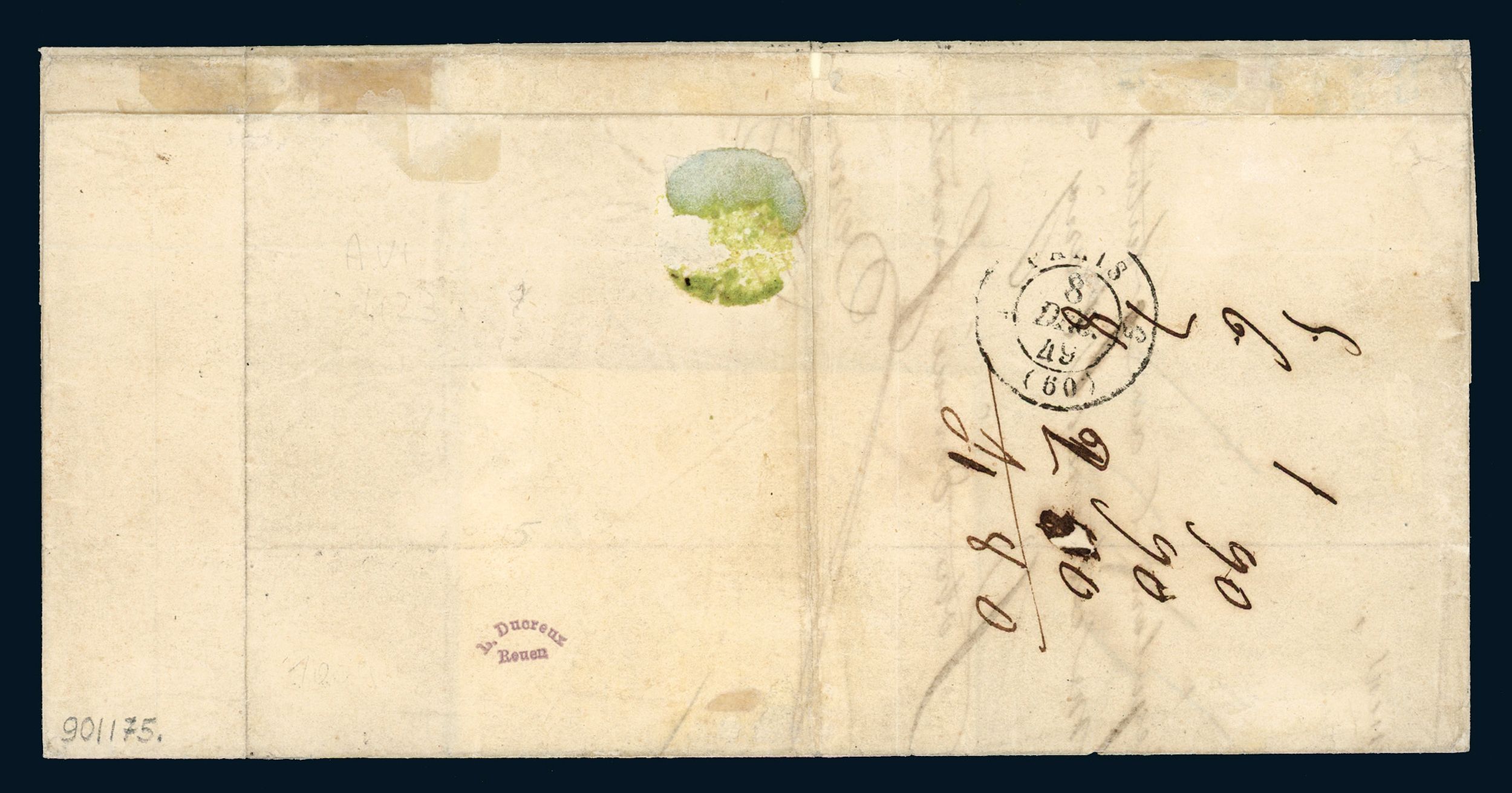 FRANCE 1849-1850:  | H&ocirc;tel Des Ventes de Monte-Carlo