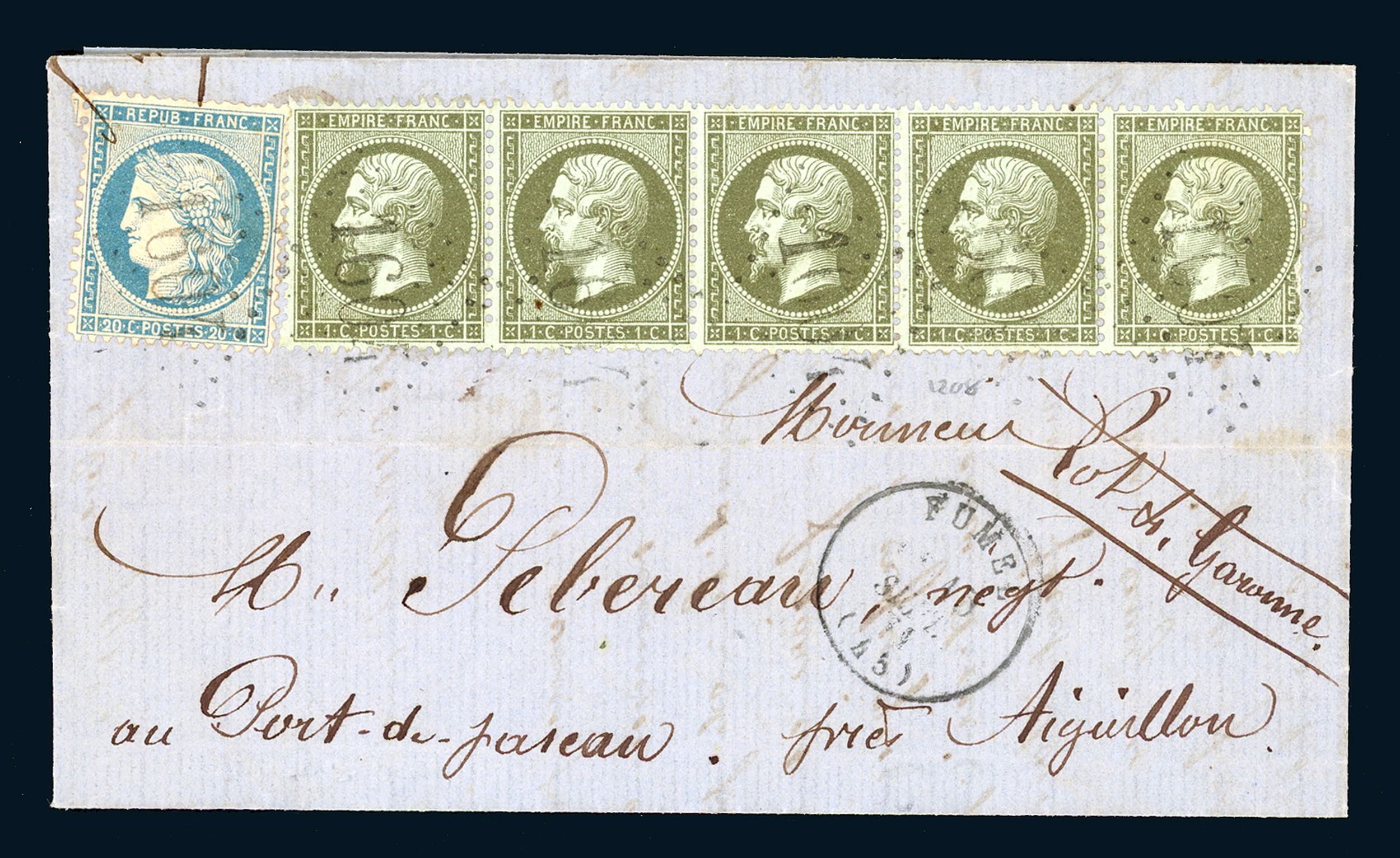 FRANCE 1849-1850, :  | H&ocirc;tel Des Ventes de Monte-Carlo