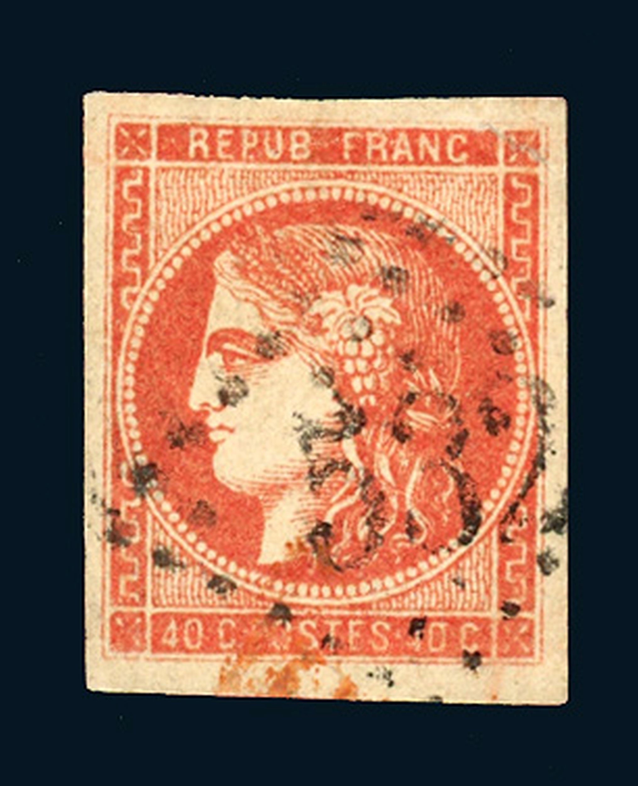 FRANCE 1849-1850, :  | H&ocirc;tel Des Ventes de Monte-Carlo