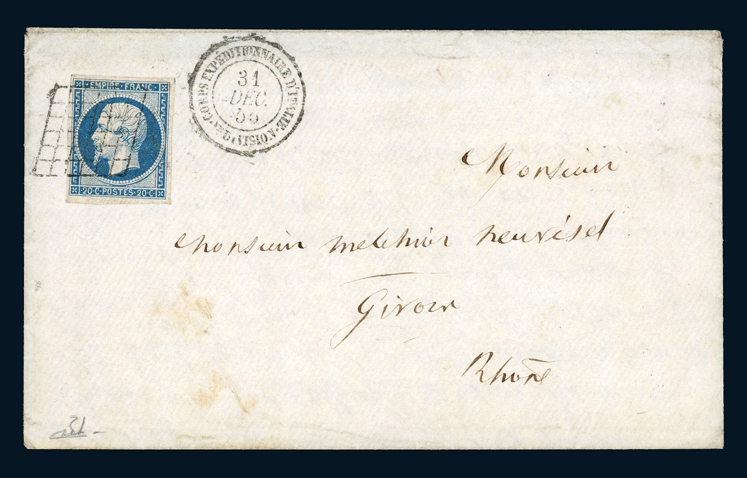 FRANCE 1849-1850, :  | H&ocirc;tel Des Ventes de Monte-Carlo
