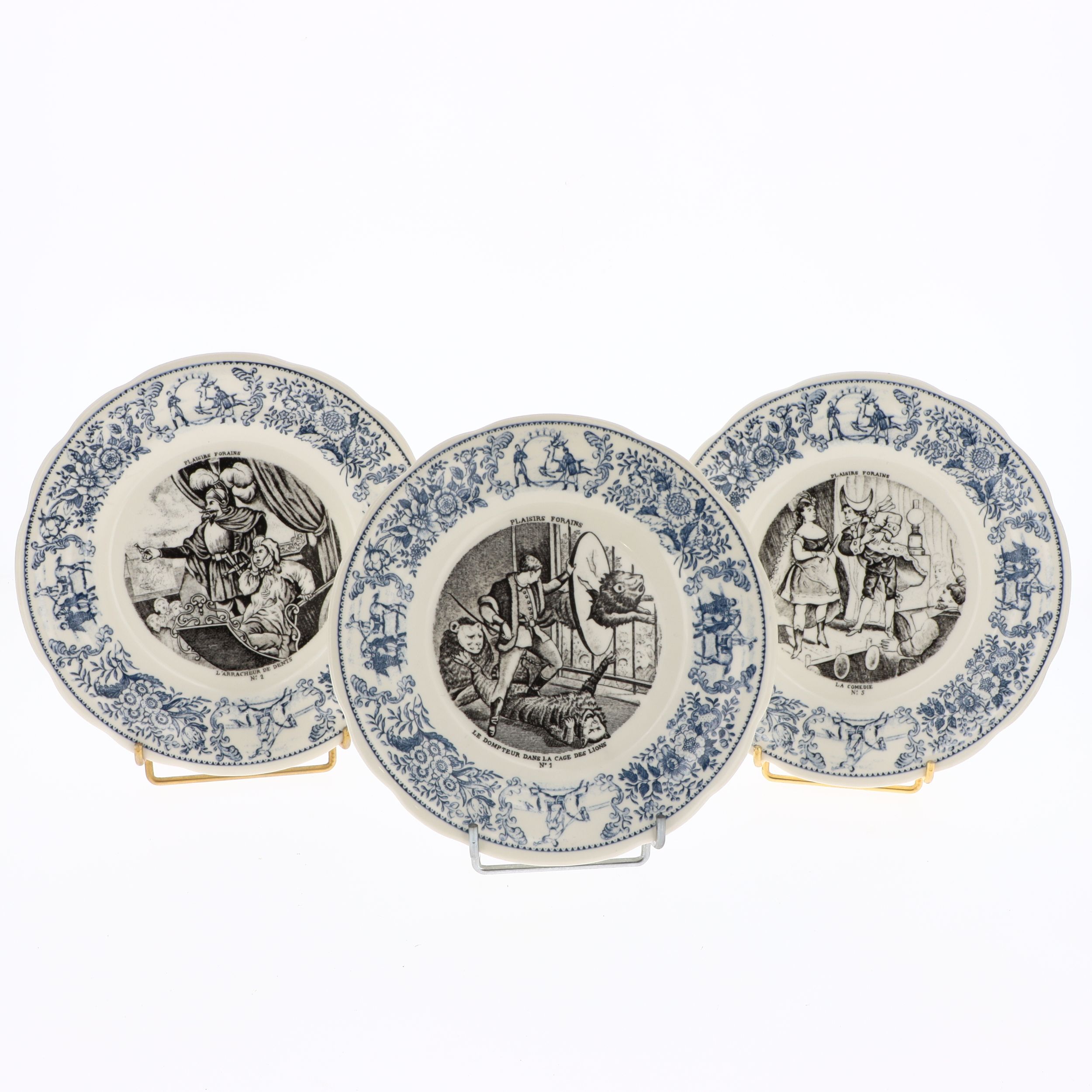 GIEN ENSEMBLE DE VINGT-CINQ ASSIETTES:  | H&ocirc;tel Des Ventes de Monte-Carlo