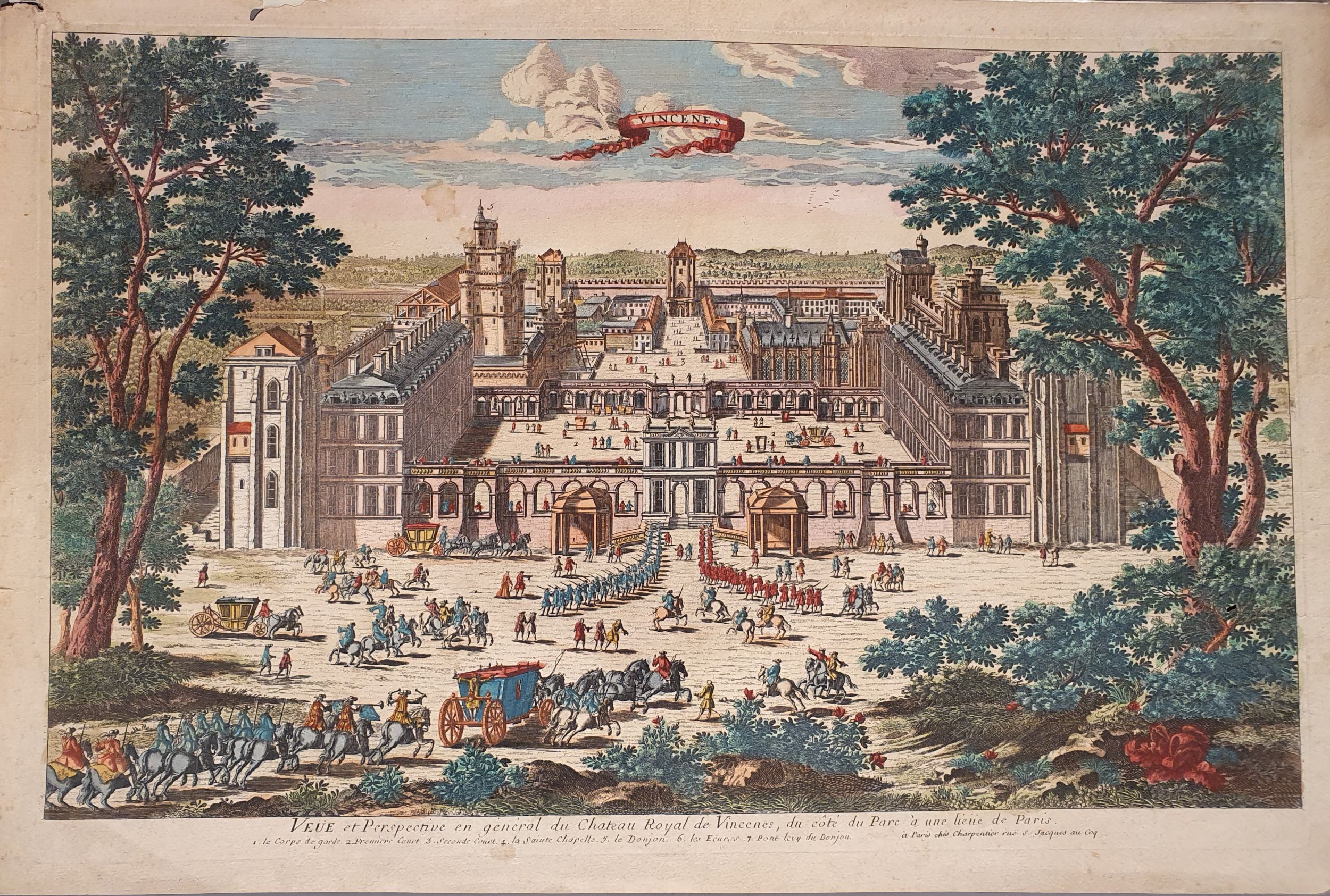 GRAVURE EN COULEURS D’ÉPOQUE XVIIIÈME SIÈCLE