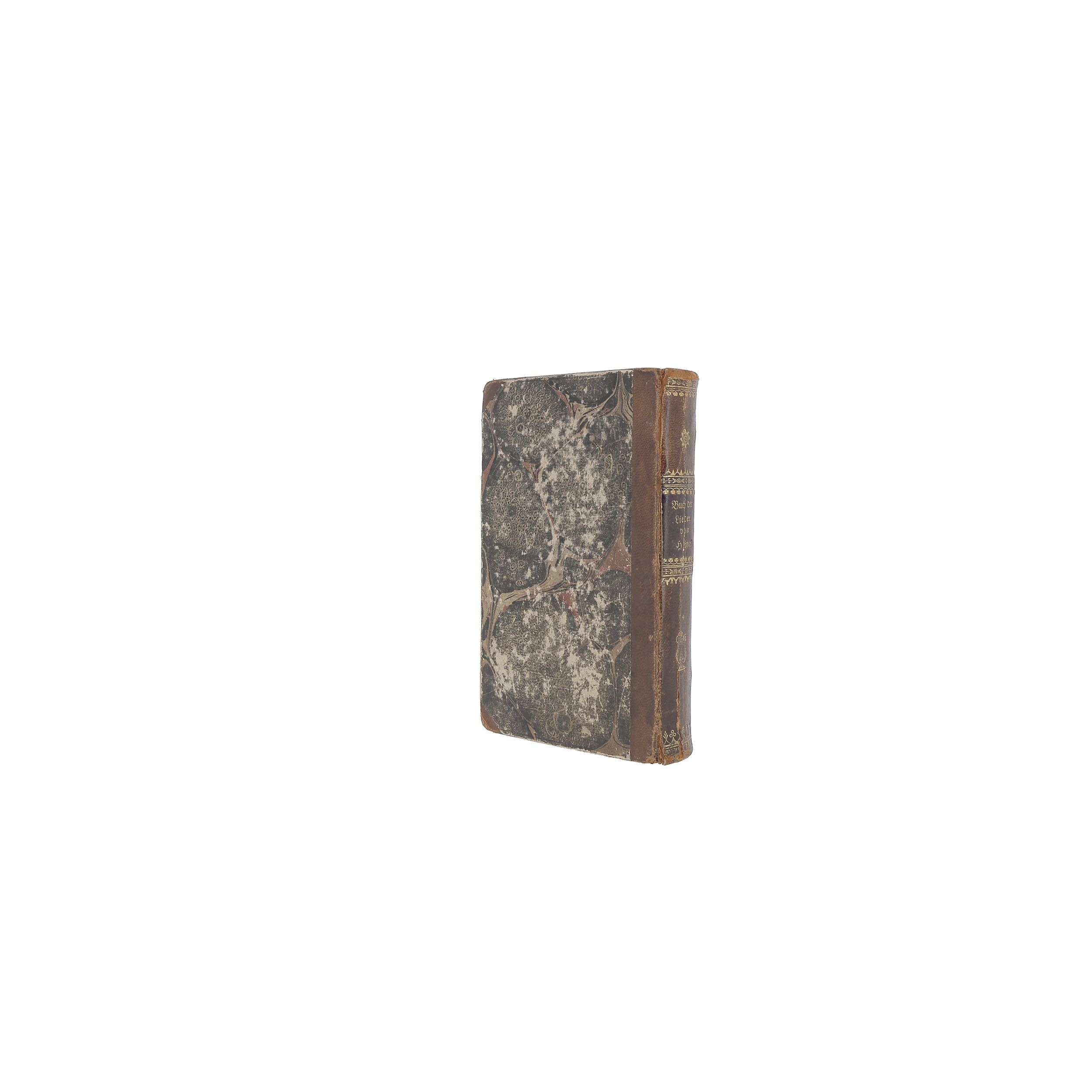 HEINE (Heinrich). Buch der Lieder. Hamburg, bei Hoffmann und Campe, 1827. In-12, demi-basane brune à coins, dos lisse orné (reliure allemande de l'époque).	:  | H&ocirc;tel Des Ventes de Monte-Carlo