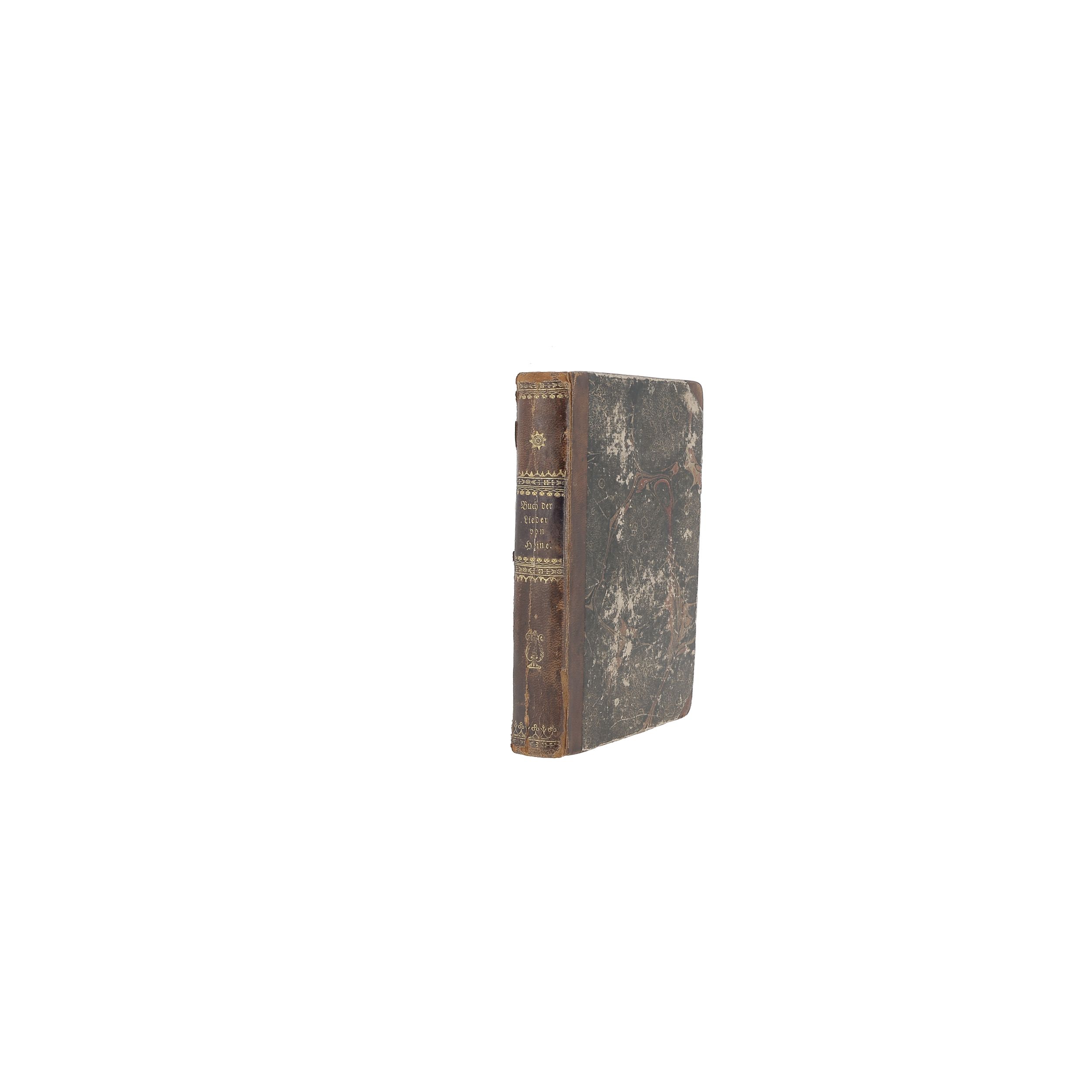 HEINE (Heinrich). Buch der Lieder. Hamburg, bei Hoffmann und Campe, 1827. In-12, demi-basane brune à coins, dos lisse orné (reliure allemande de l'époque).	:  | H&ocirc;tel Des Ventes de Monte-Carlo