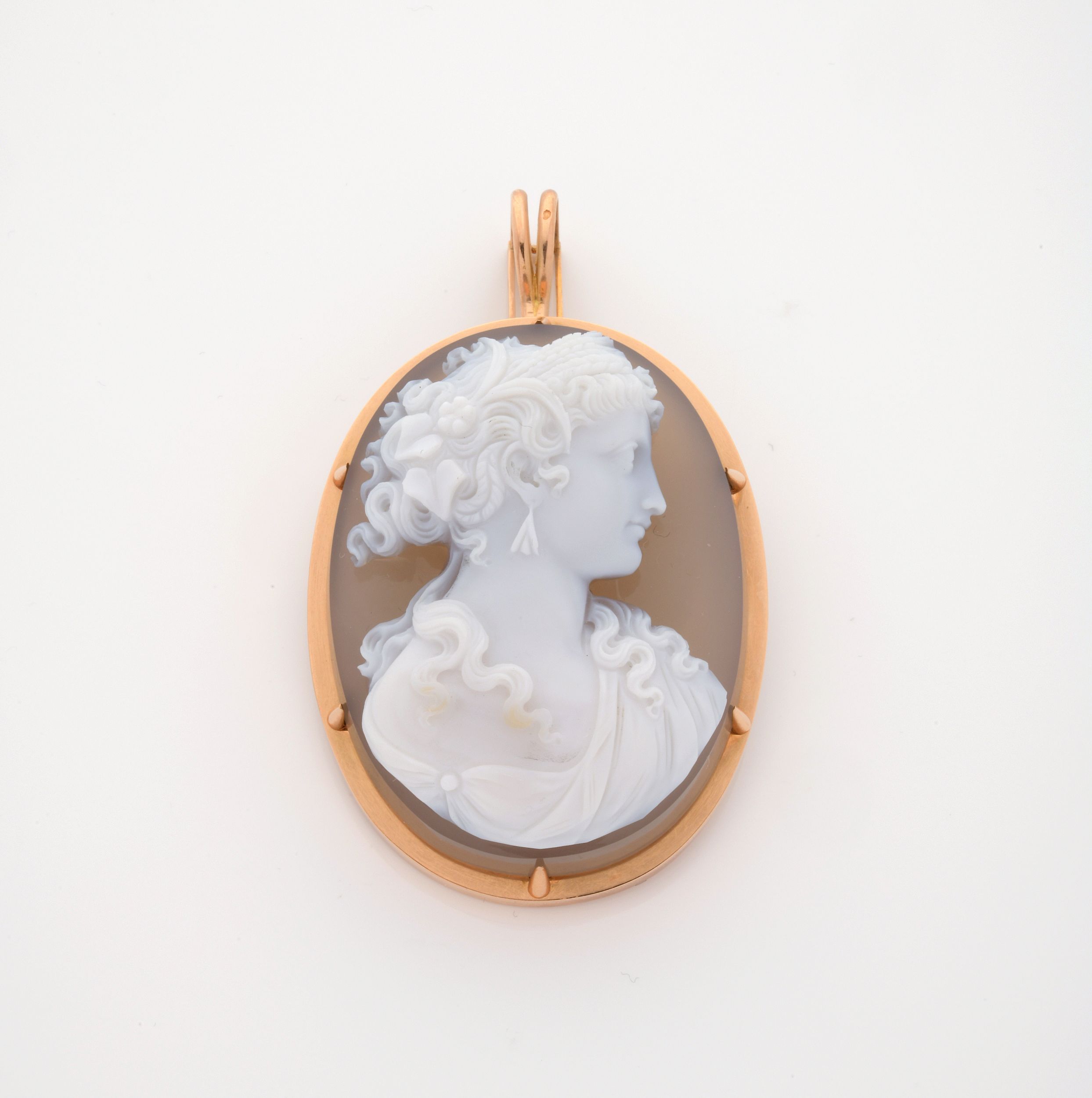 IMPORTANTE BROCHE PENDENTIF