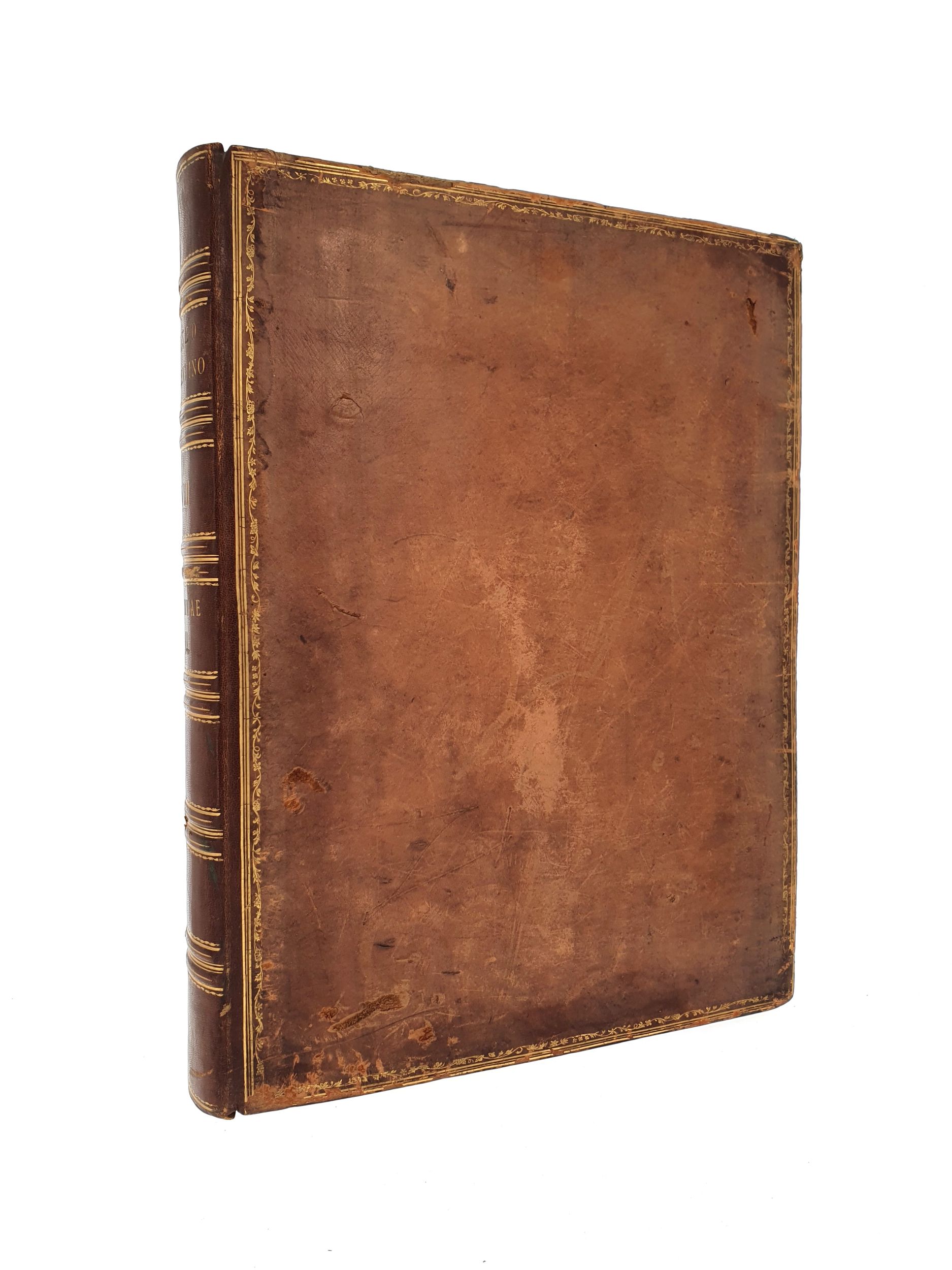 [AMÉRIQUE]. OGILBY (John)  MONTANUS (Anoldus). America : being the latest, and most accurate Description of the New World ; containing the Original of the Inhabitants, and the Remarkable Voyages thither. The Conquest of the vast Empires of Mexico and Peru, and other large Provinces and Territories, with the several European Plantations in those Parts. Also their Cities, Fortresses, Towns, Temples, Mountains, and Rivers. Their Habits, Customs, Manners, and Religions. Their Plants, Beasts, Birds, and Serpents […]. Collected from most Authentick Authors […] by John OGILBY. London, Printed by the Author, 1671. In-folio, veau fauve, filets dorés et roulette dentelée estampée à froid encadrant les plats, dos à nerfs orné (reliure anglaise début XIXe s.).	:  | H&ocirc;tel Des Ventes de Monte-Carlo