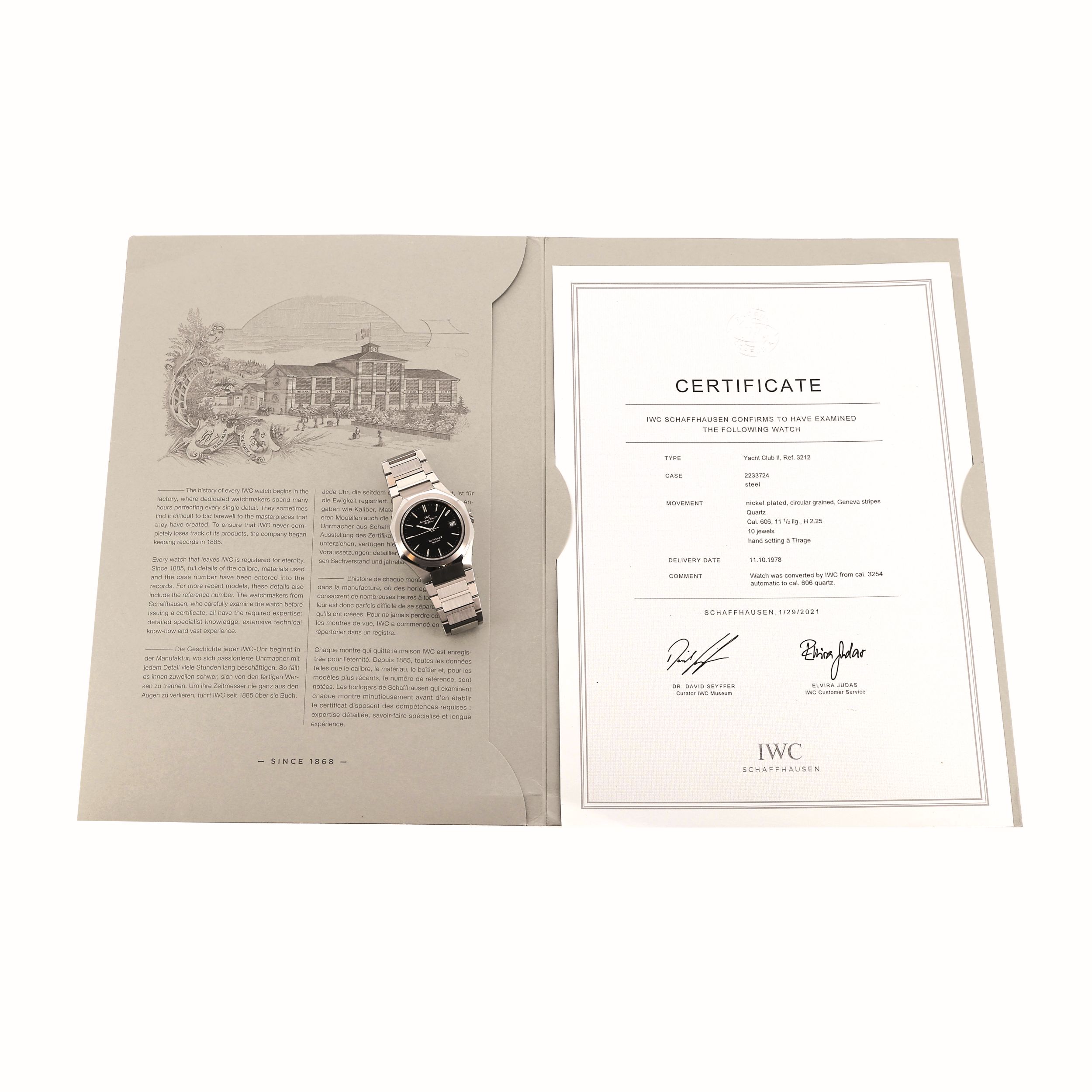 IWC YACHT CLUB II:  | H&ocirc;tel Des Ventes de Monte-Carlo