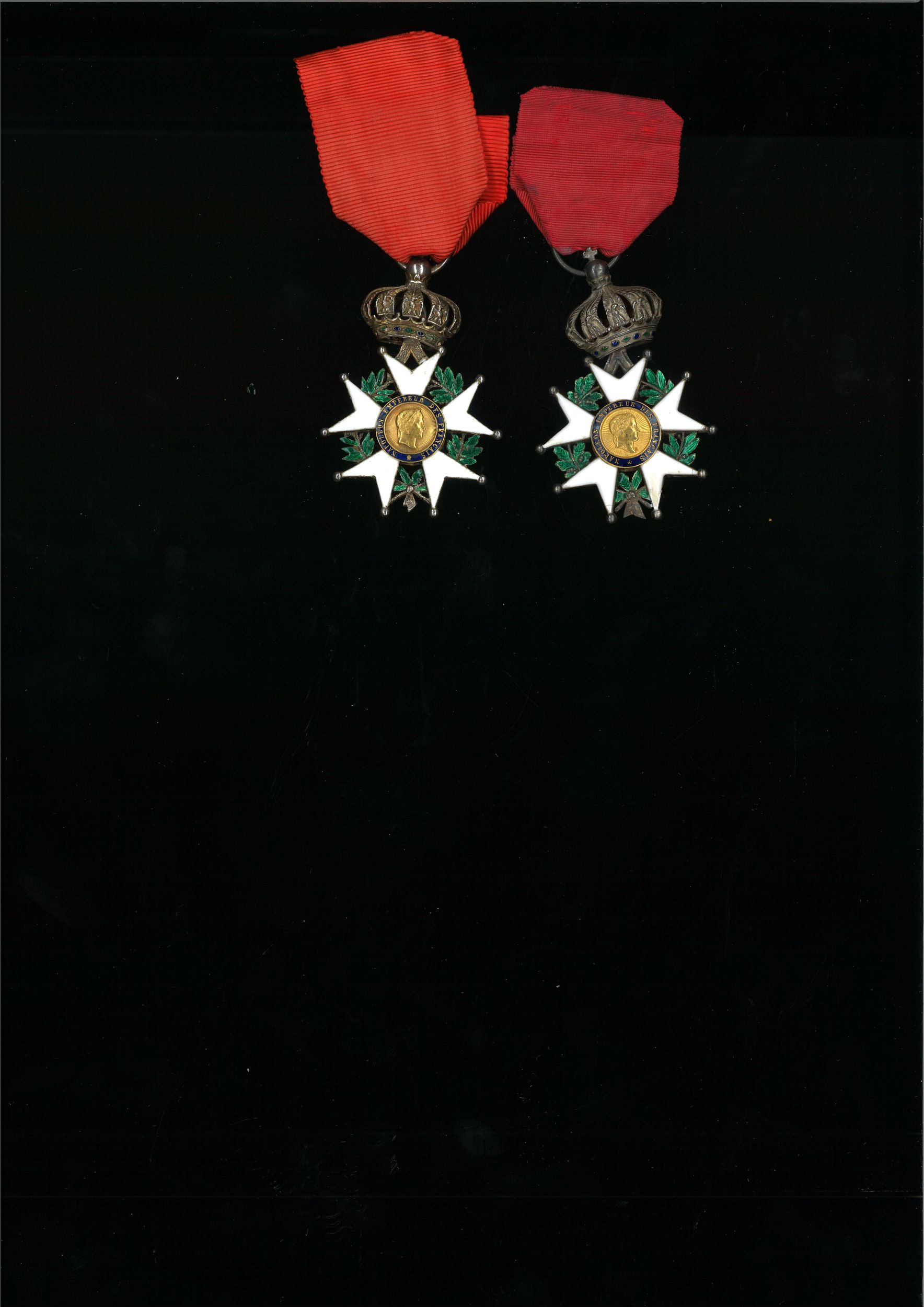 LOT DE 2 CROIX DE CHEVALIER DE L'ORDRE DE LA LEGION D'HONNEUR
