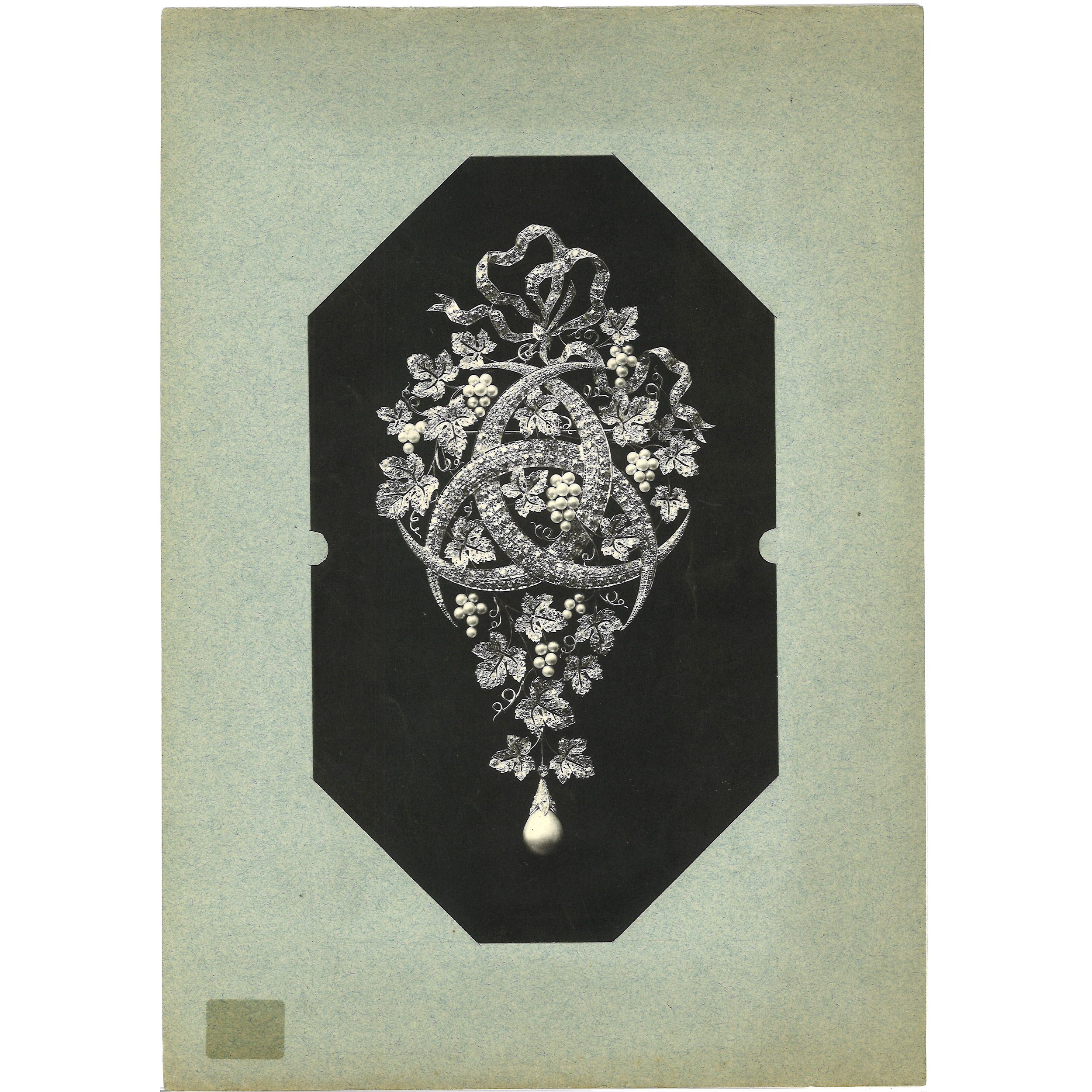 LOT DE DESSINS ET PHOTOS D'ARCHIVES DE JOAILLERIE:  | H&ocirc;tel Des Ventes de Monte-Carlo