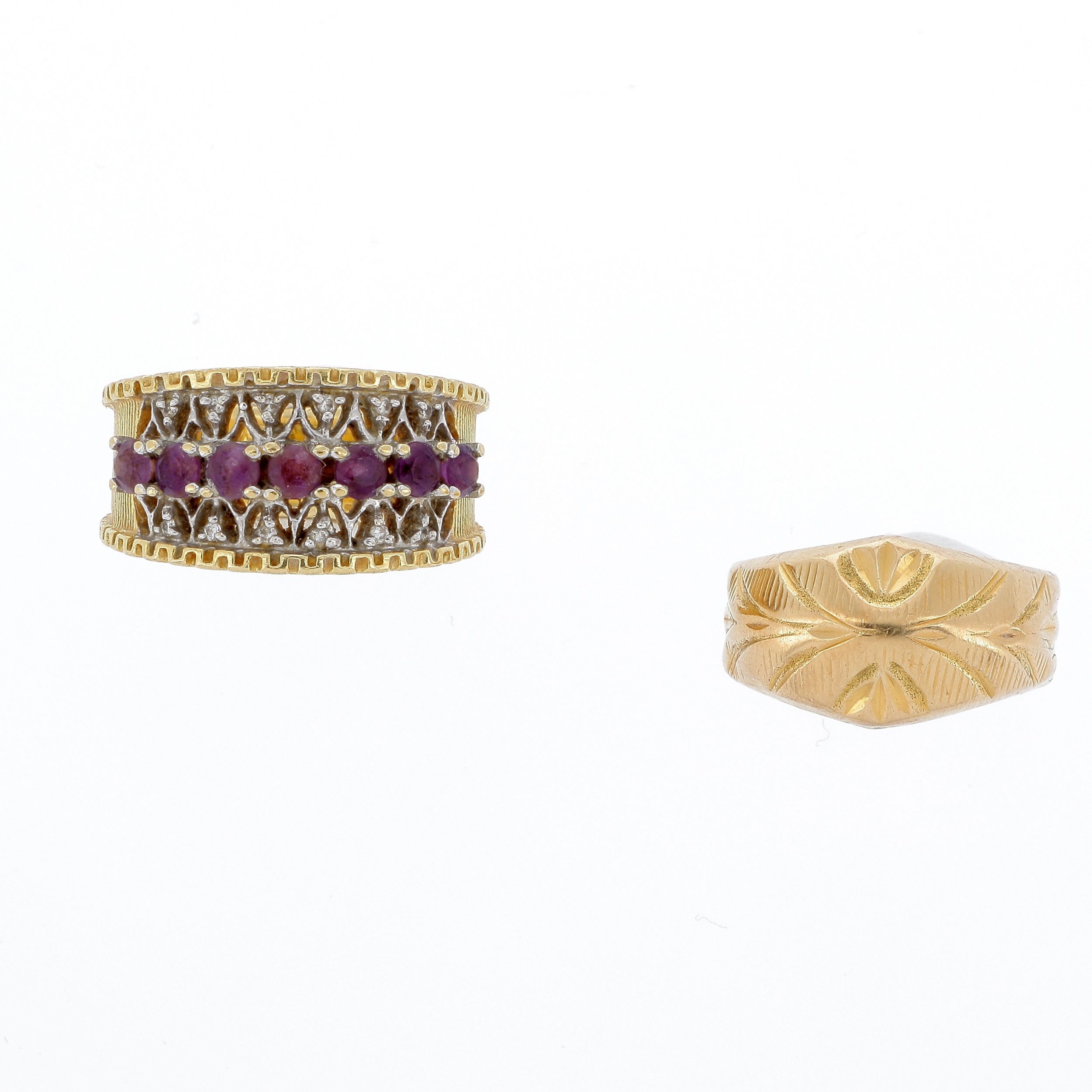 LOT DE DEUX BAGUES