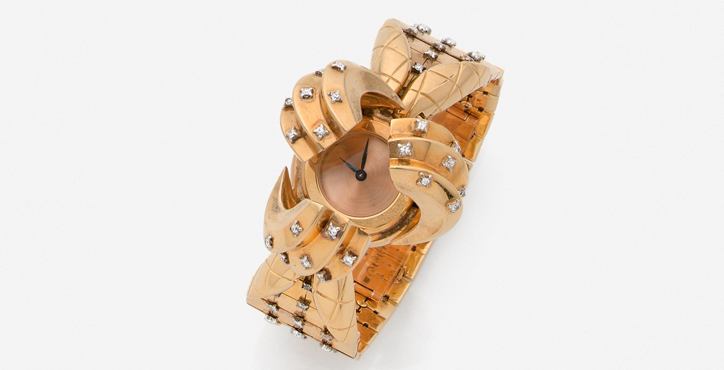 MELLERIO dits MELLER Paris  MONTRE COROLLE Vers 1940 
