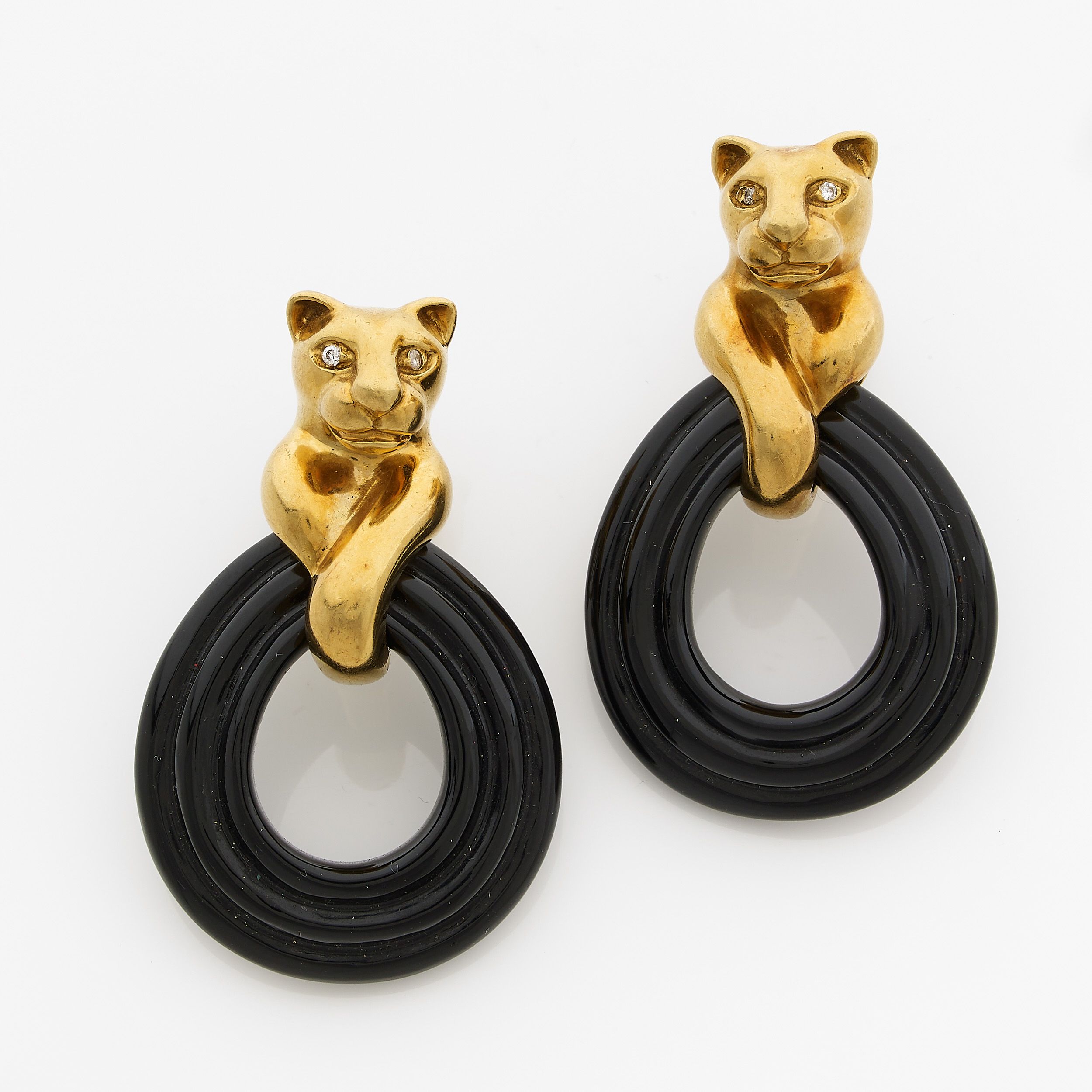 PAIRE DE BOUCLES D'OREILLES