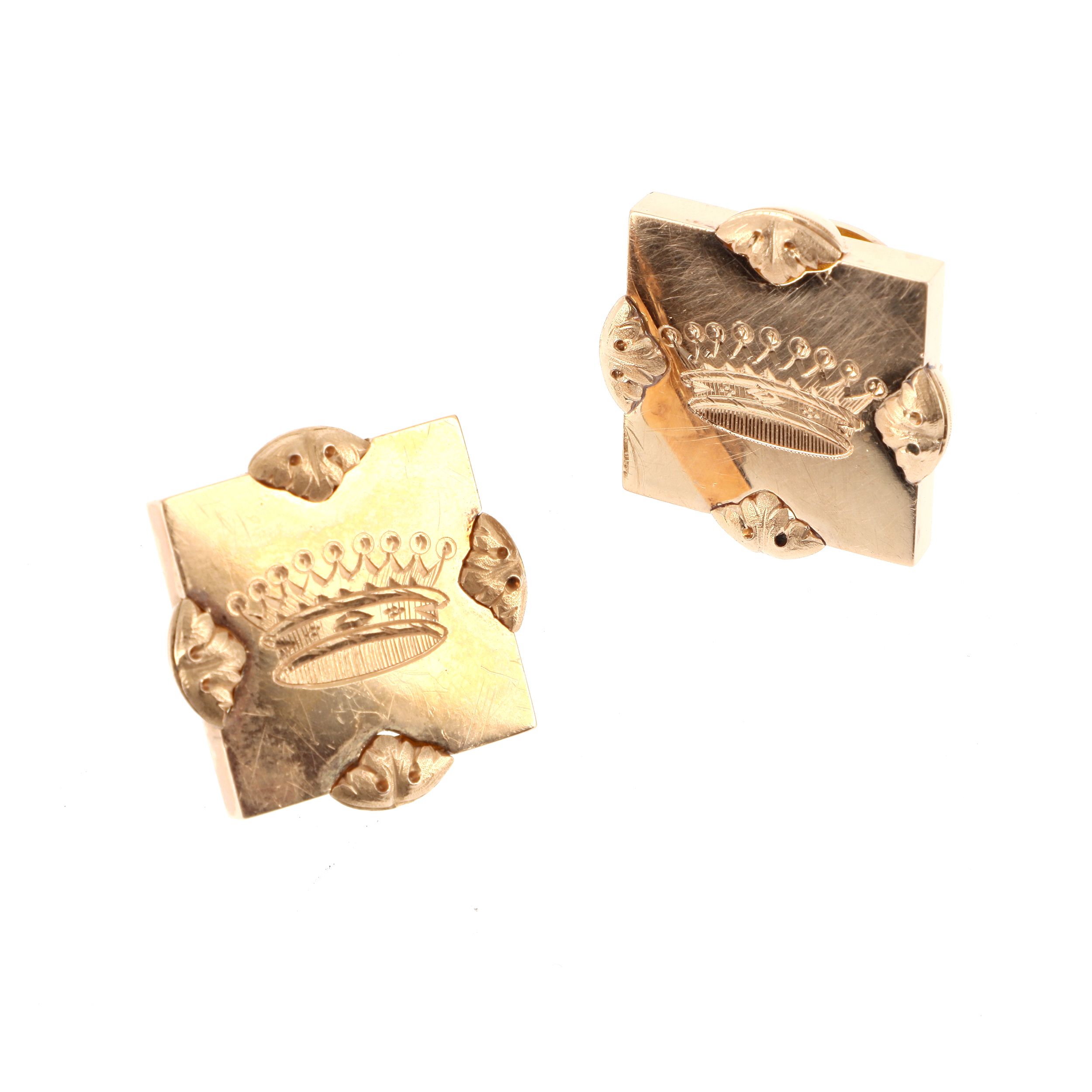 PAIRE DE BOUTONS DE COL