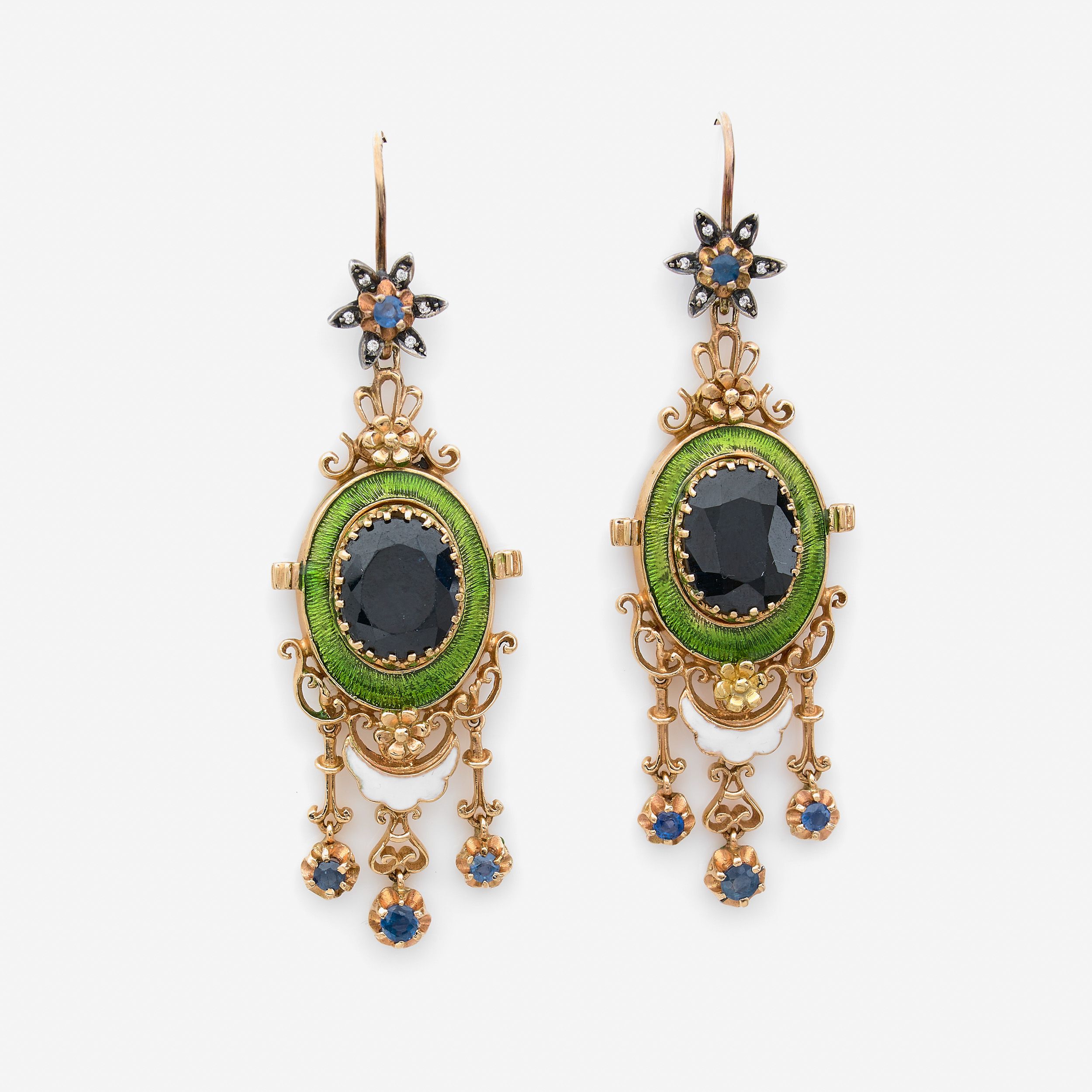 PAIRE DE PENDANTS D'OREILLES
