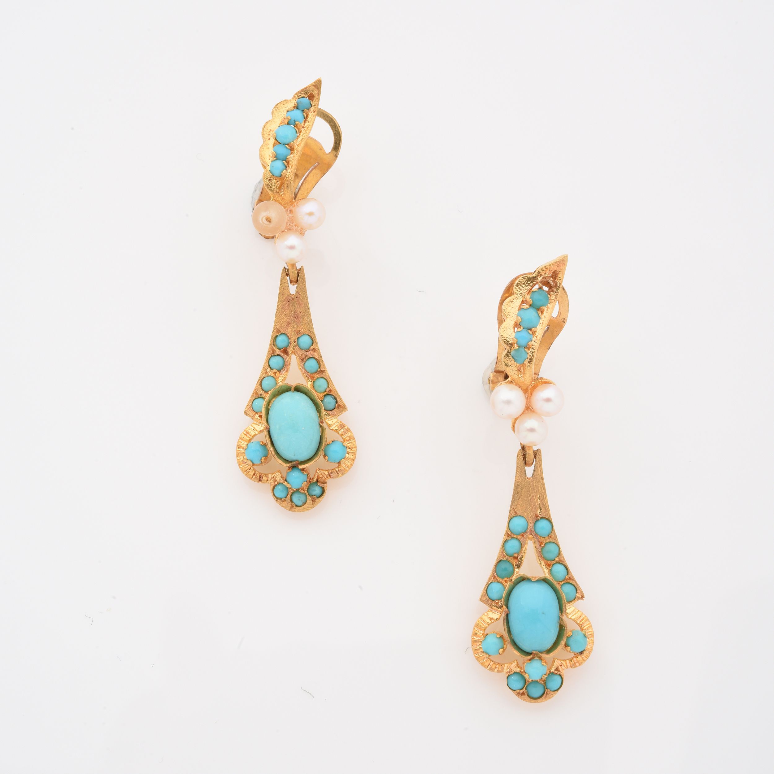PAIRE DE PENDANTS D'OREILLES 