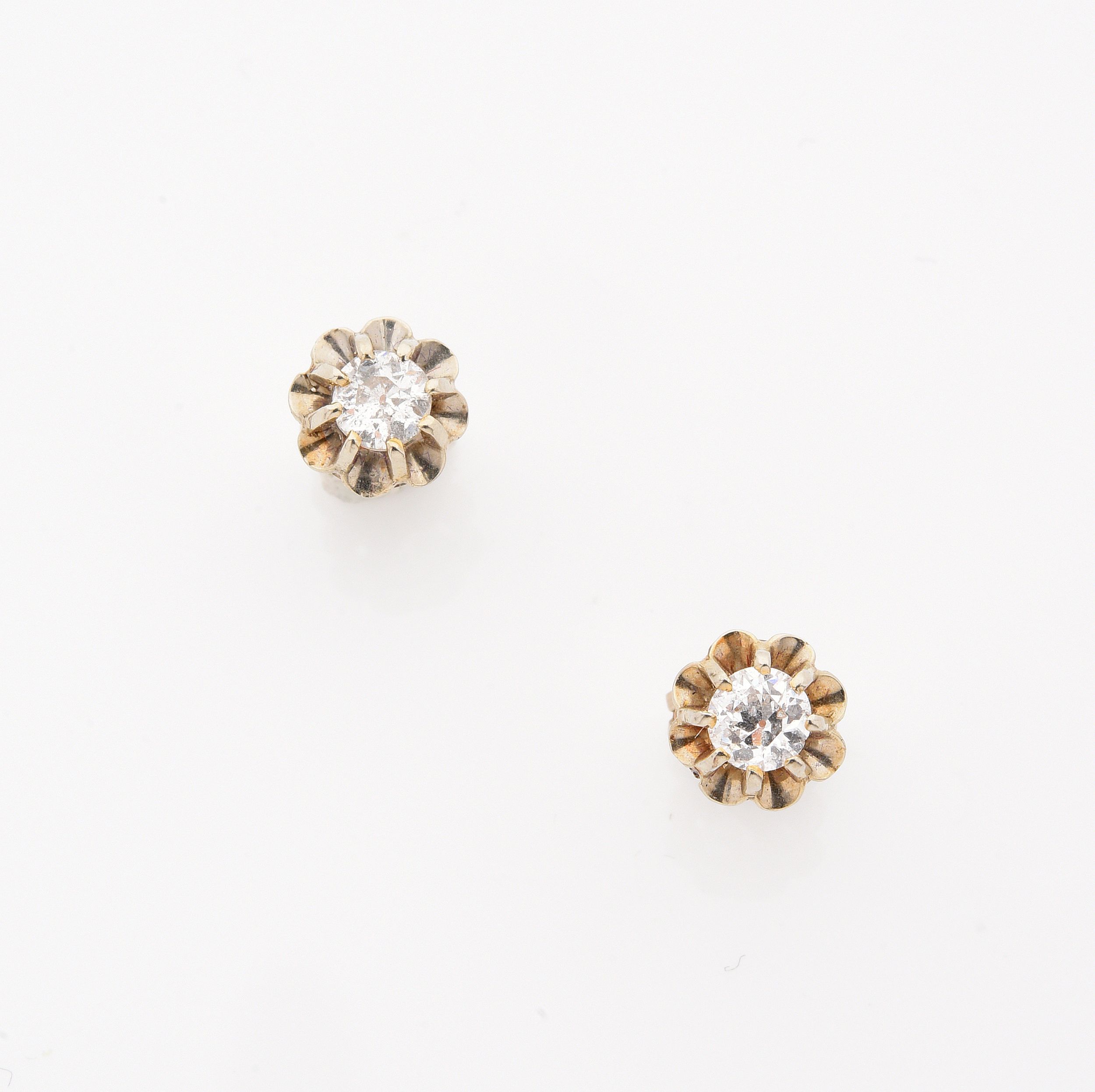 PAIRE DE PUCES D'OREILLES