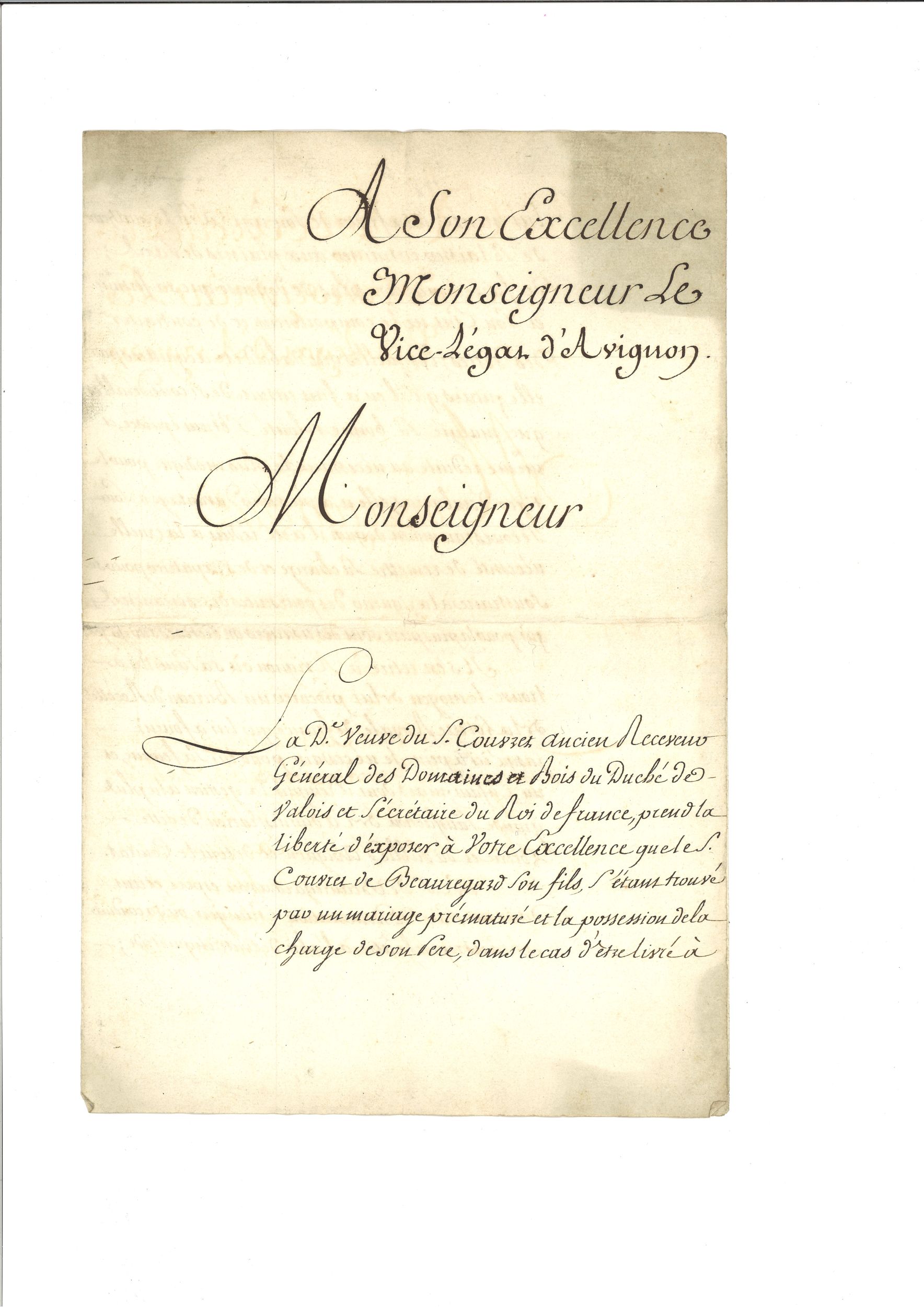 Requête de Madame Couvres, 