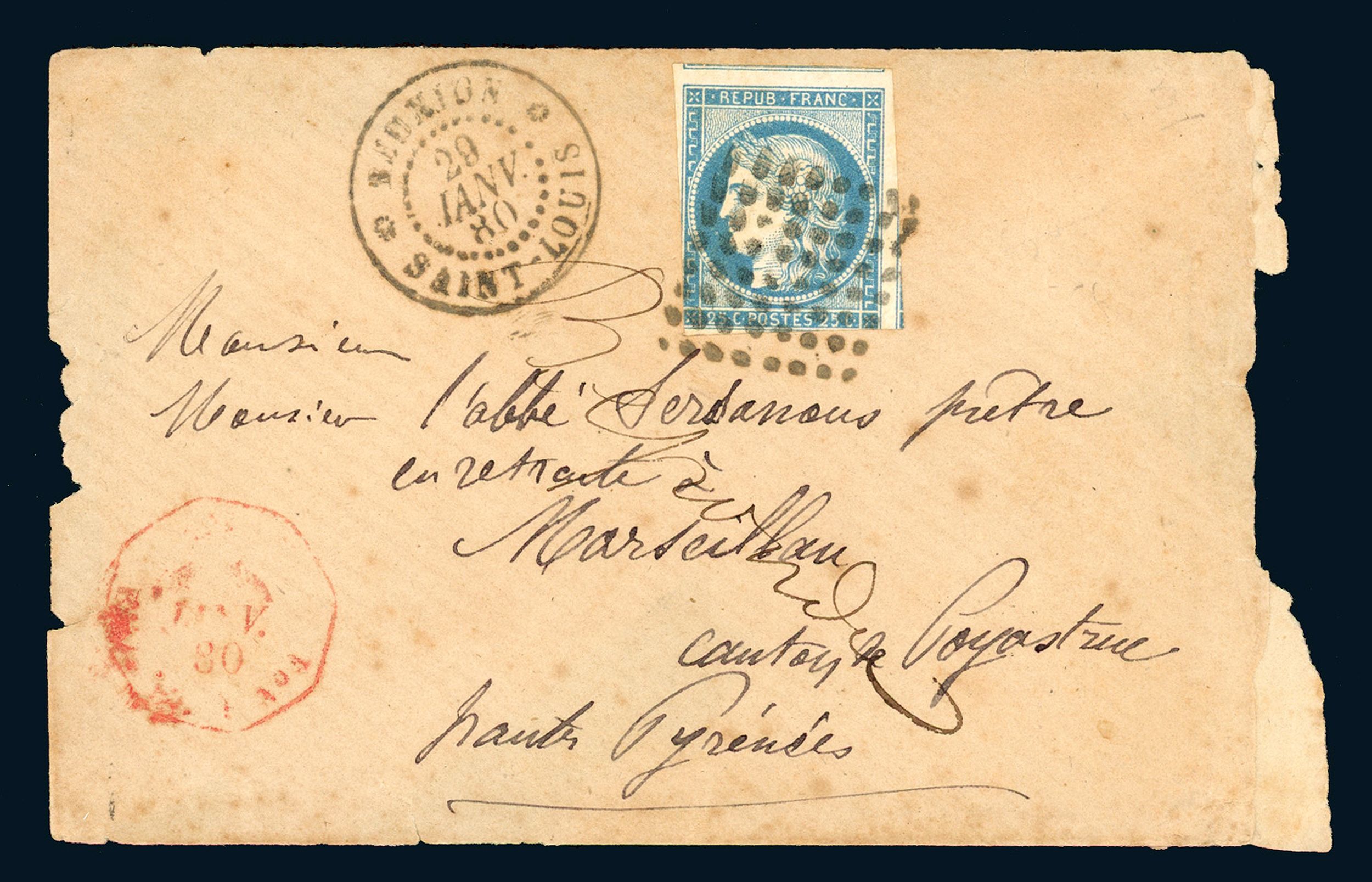 FRANCE 1849-1850, :  | H&ocirc;tel Des Ventes de Monte-Carlo