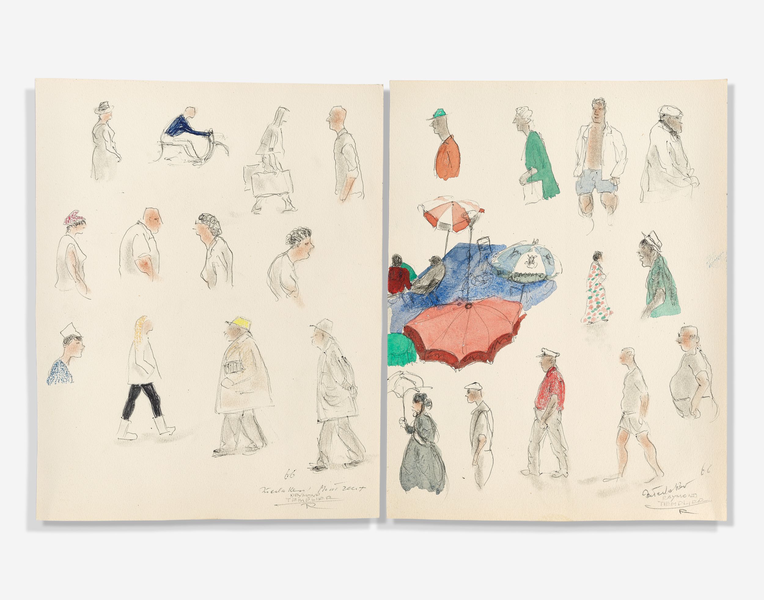 SUITE DE QUARANTE DIVERS DESSINS PREPARATOIRES :  | H&ocirc;tel Des Ventes de Monte-Carlo