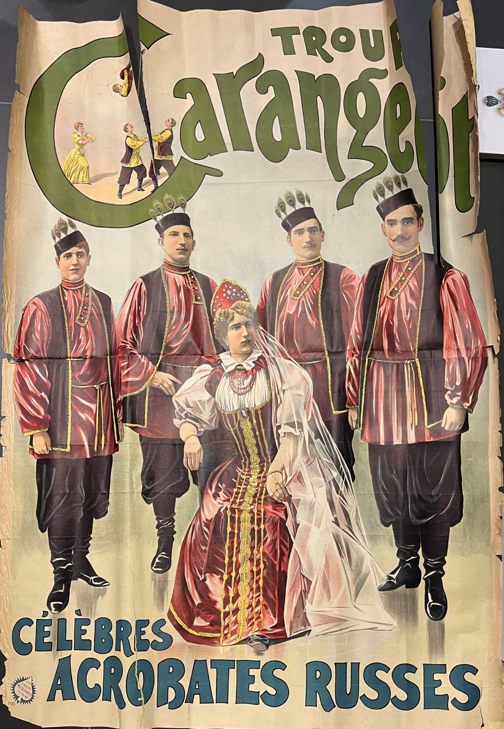 Un lot de huit affiches anciennes sur le thème du cirque et du spectacle :  | H&ocirc;tel Des Ventes de Monte-Carlo