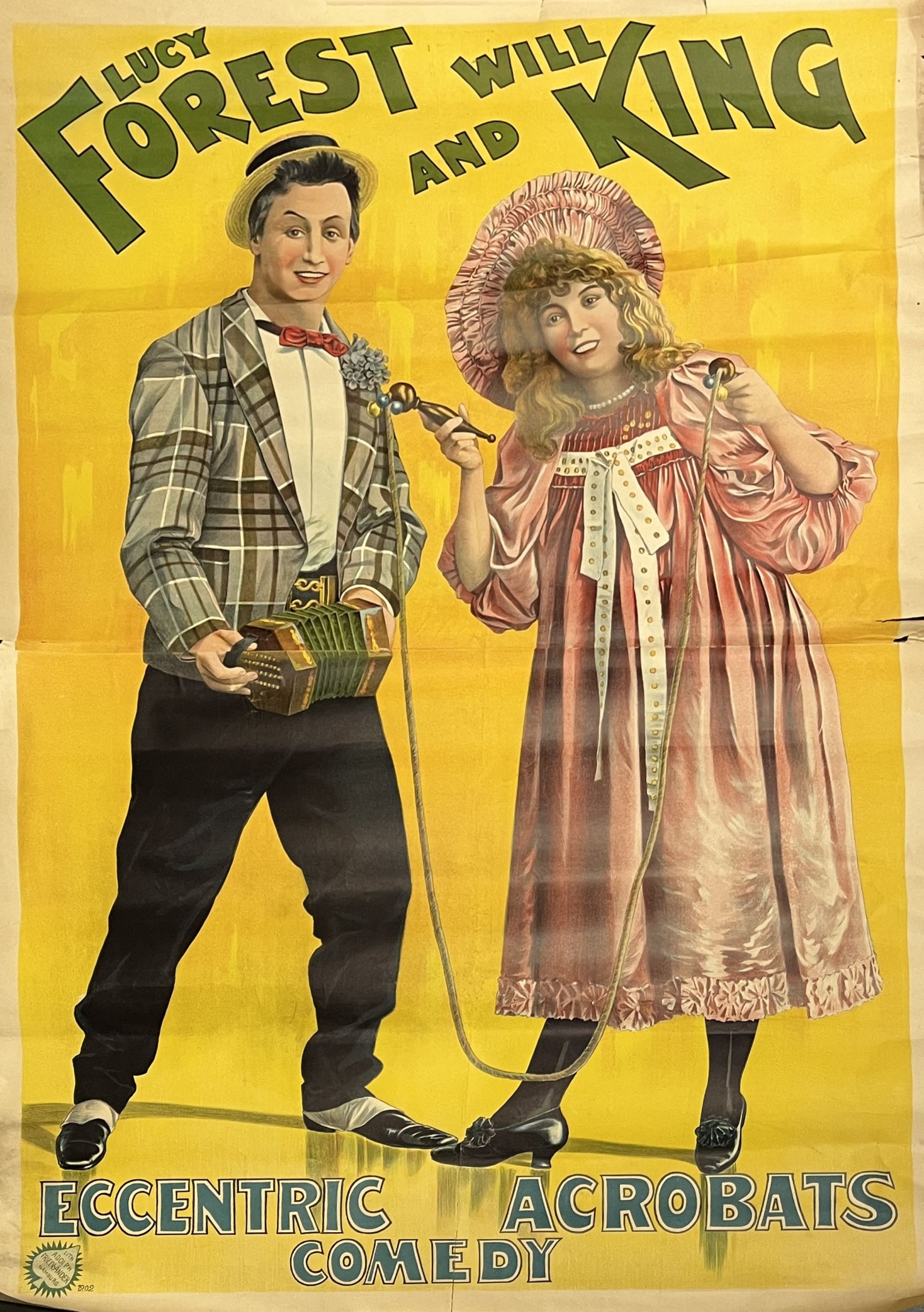 Un lot de huit affiches anciennes sur le thème du cirque et du spectacle :  | H&ocirc;tel Des Ventes de Monte-Carlo