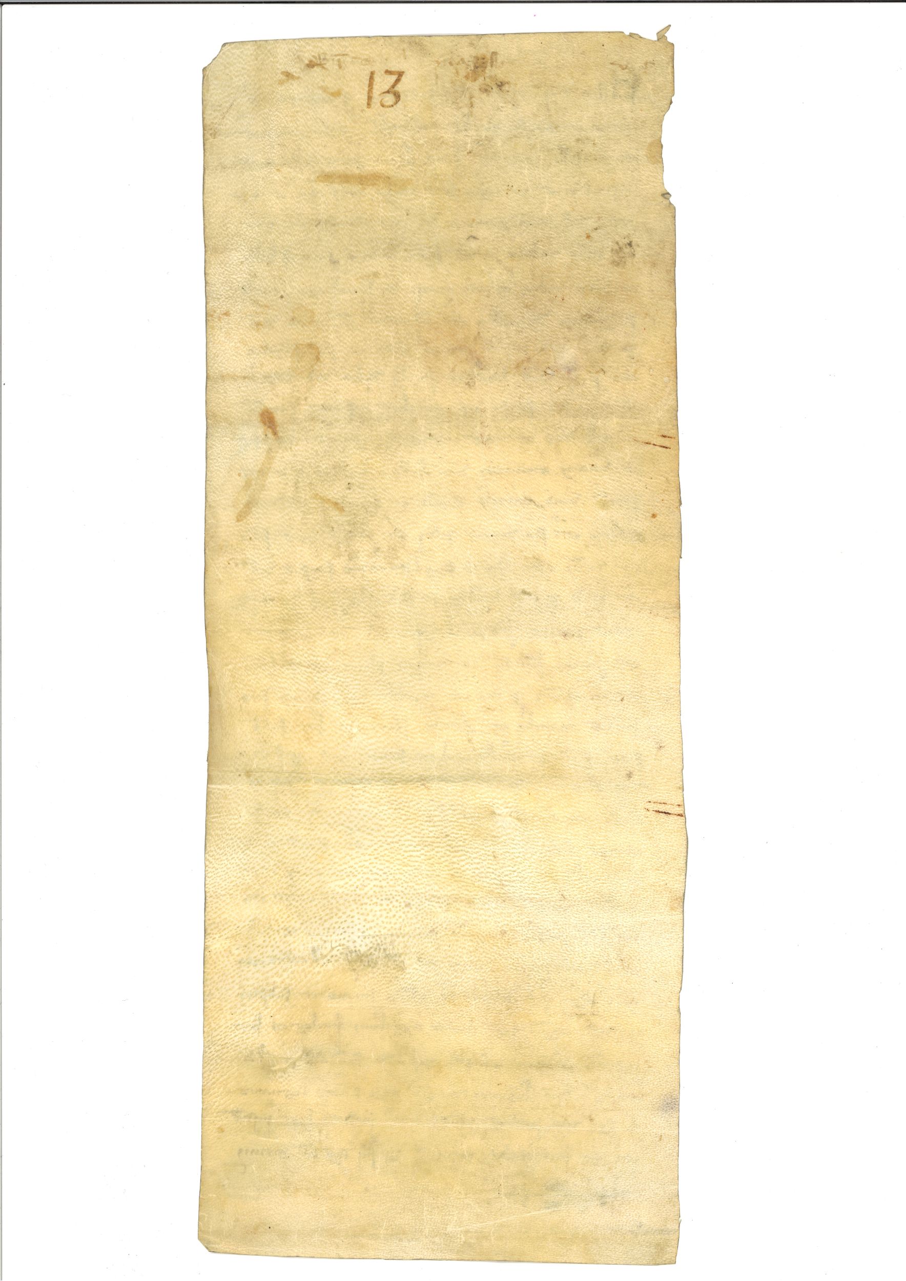 UNE PIECE MANUSCRITE DATEE 1251:  | H&ocirc;tel Des Ventes de Monte-Carlo