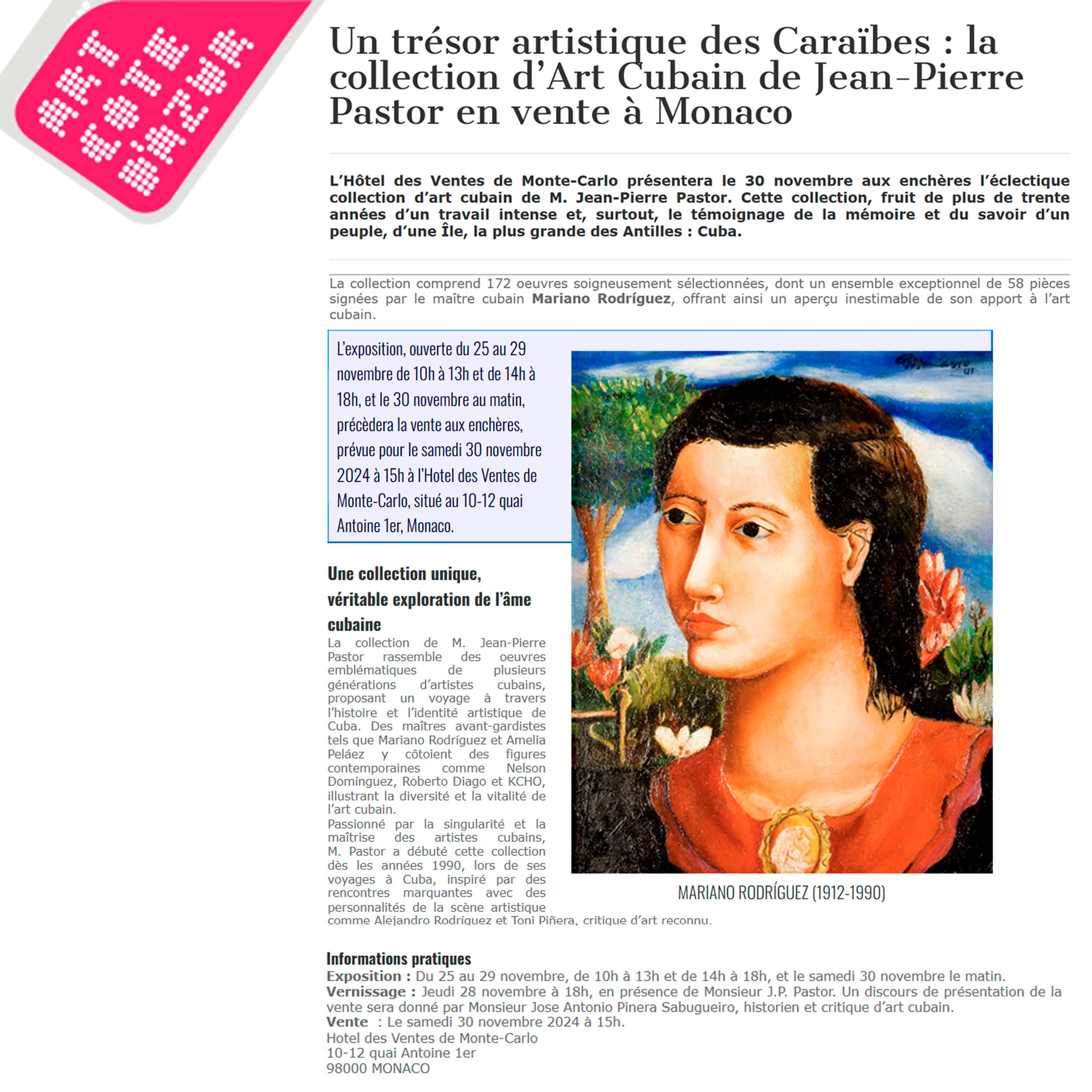 Un trésor artistique des caraïbes