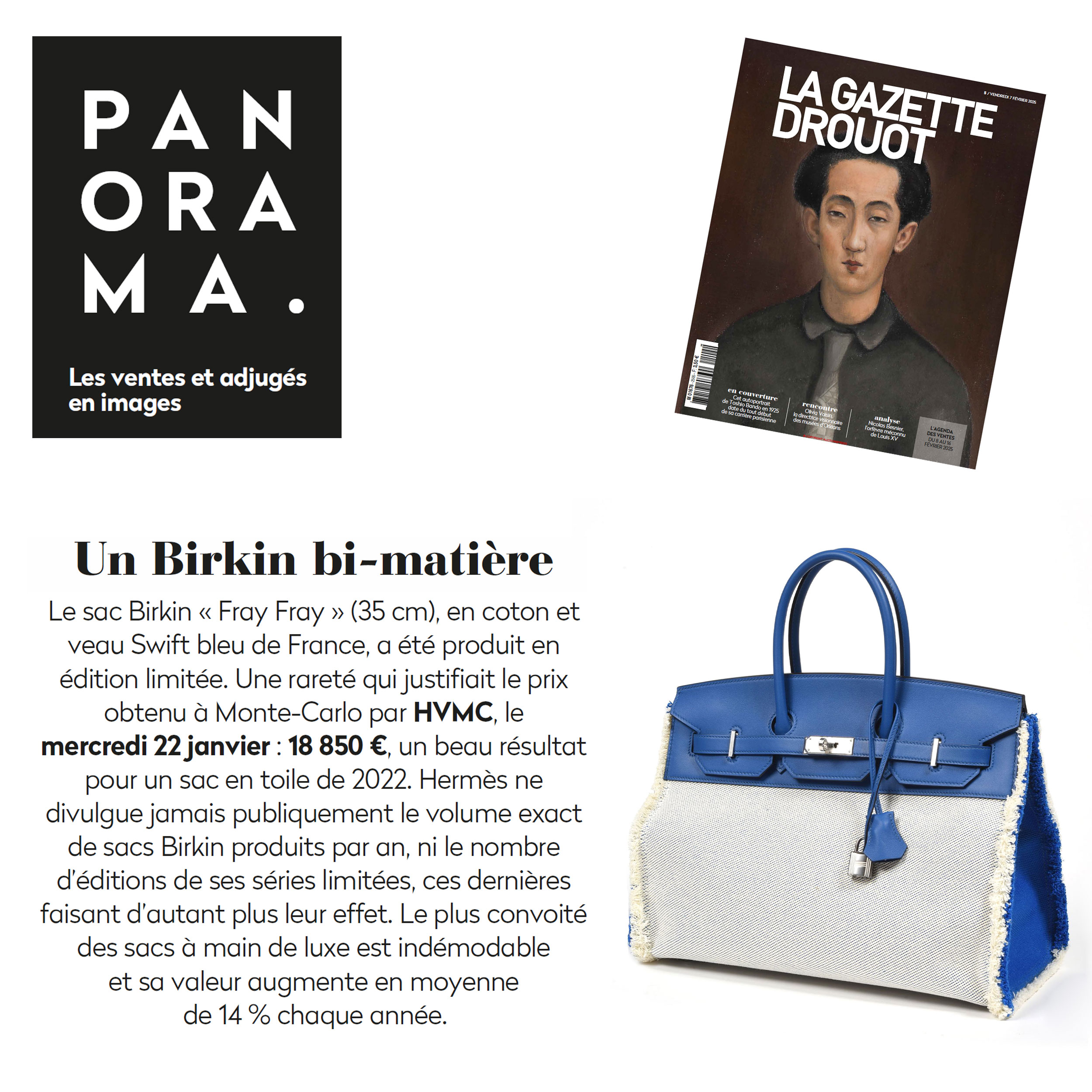 Un Birkin bi-matière