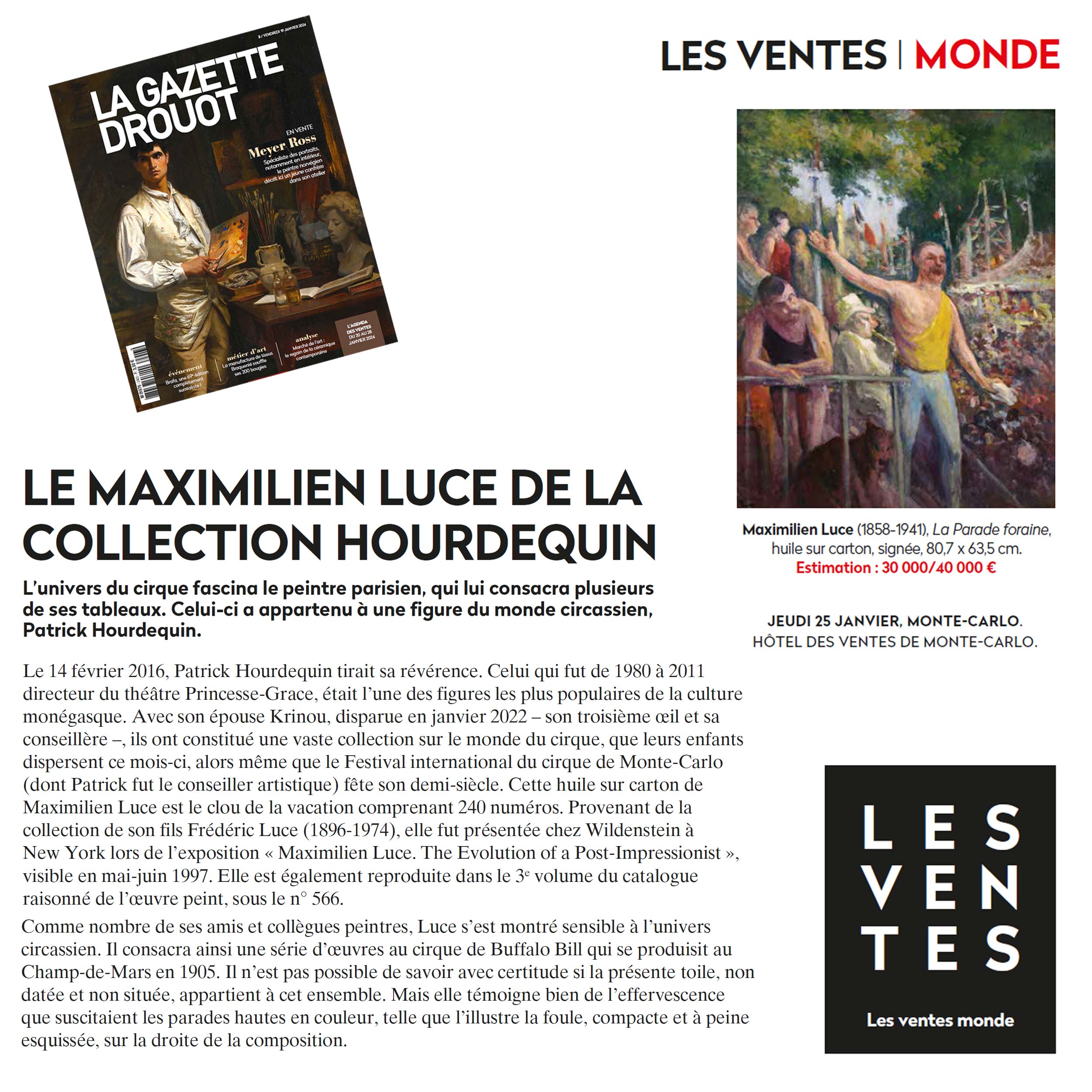 Le Maximilien Luce de la Collection Hourdequin