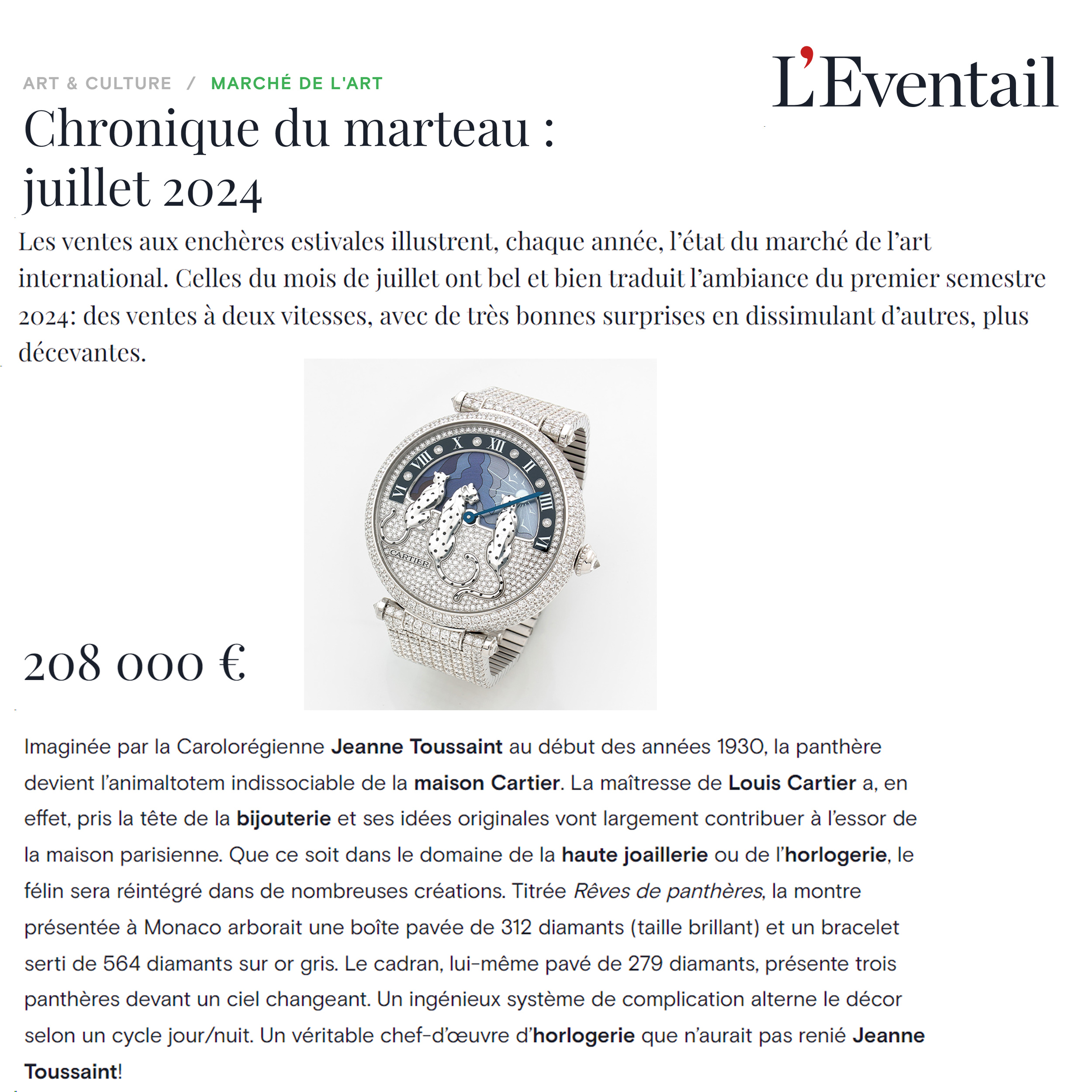 Chronique du marteau : juillet 2024