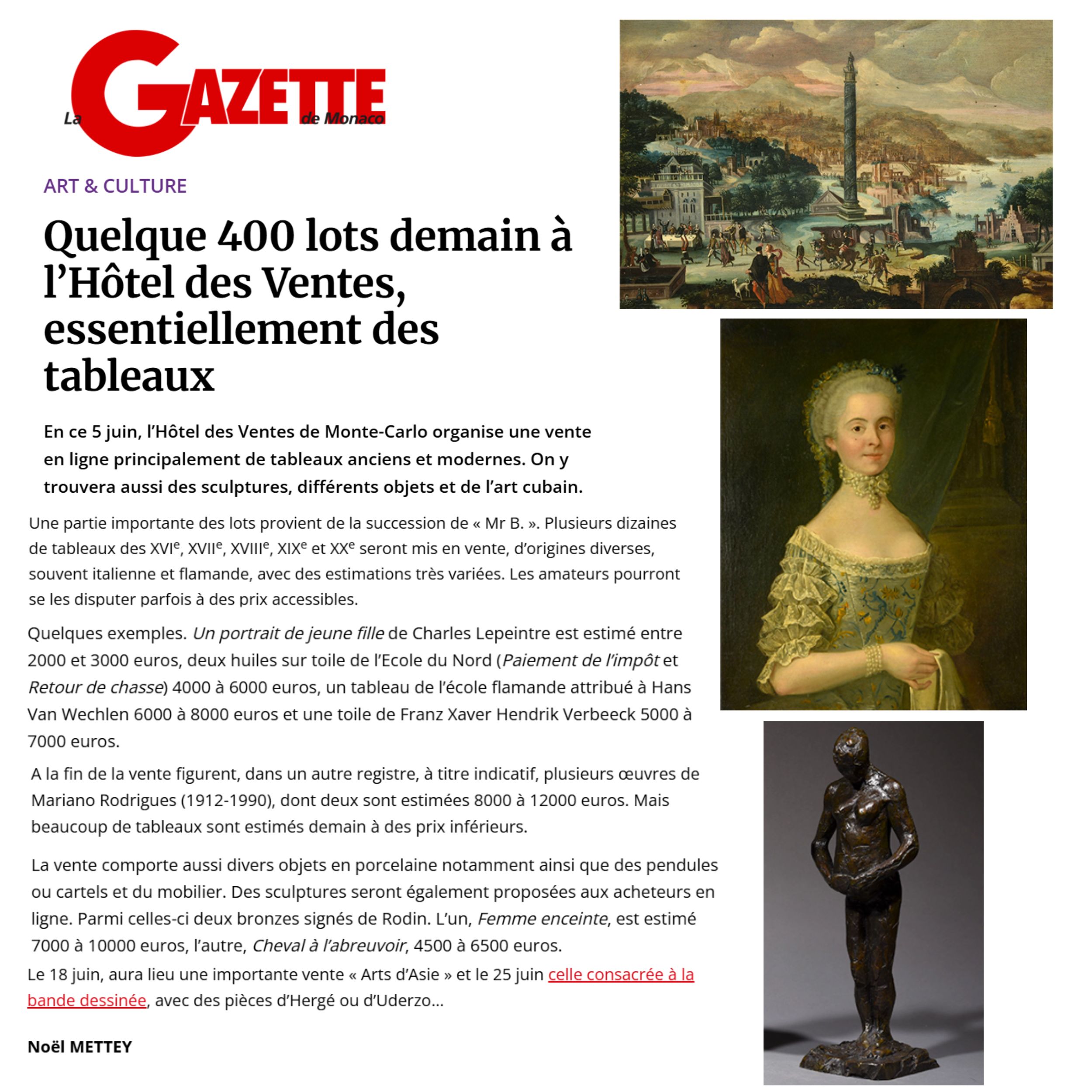 Quelque 400 lots demain à l’HVMC
