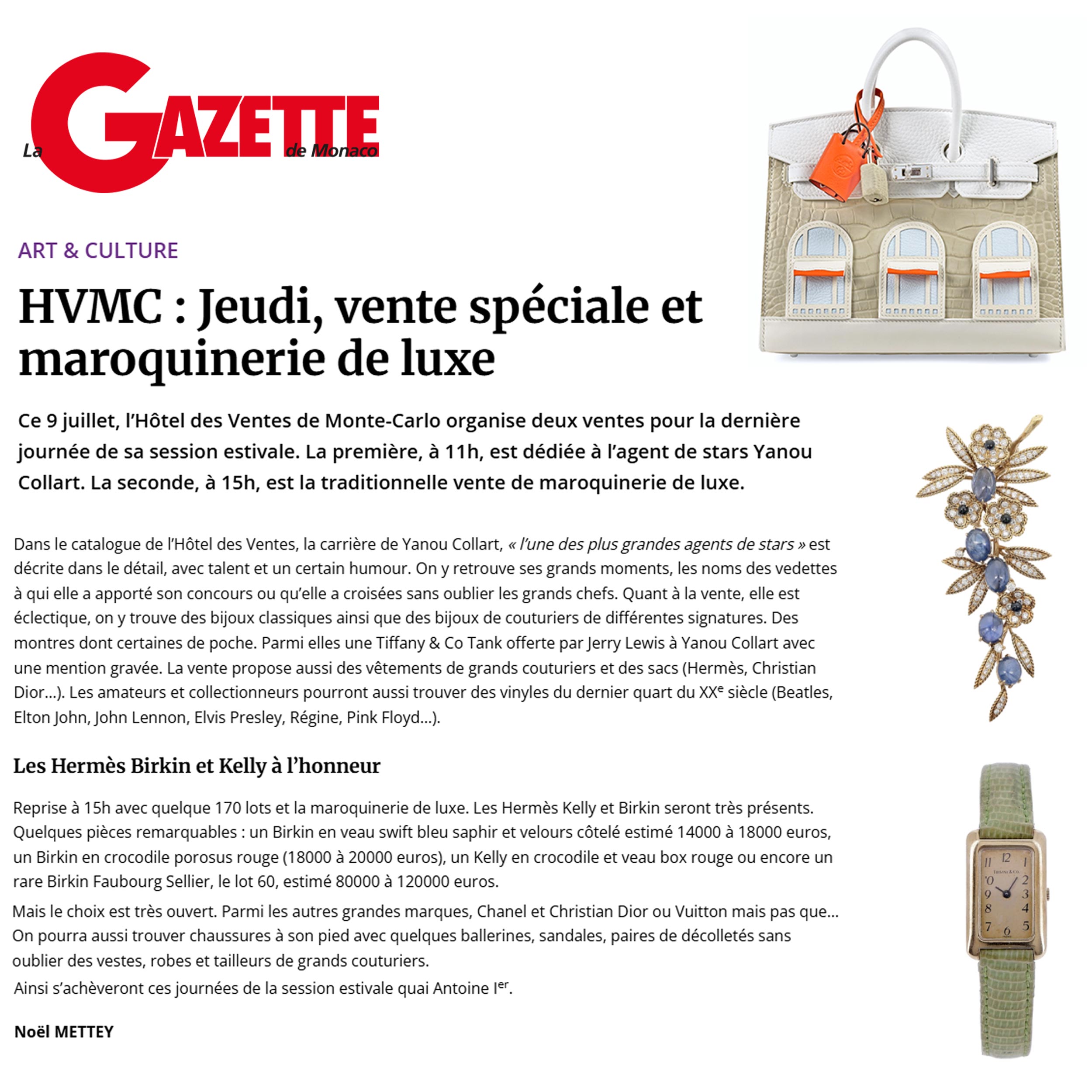 HVMC : Jeudi, vente spéciale et maroquinerie de luxe