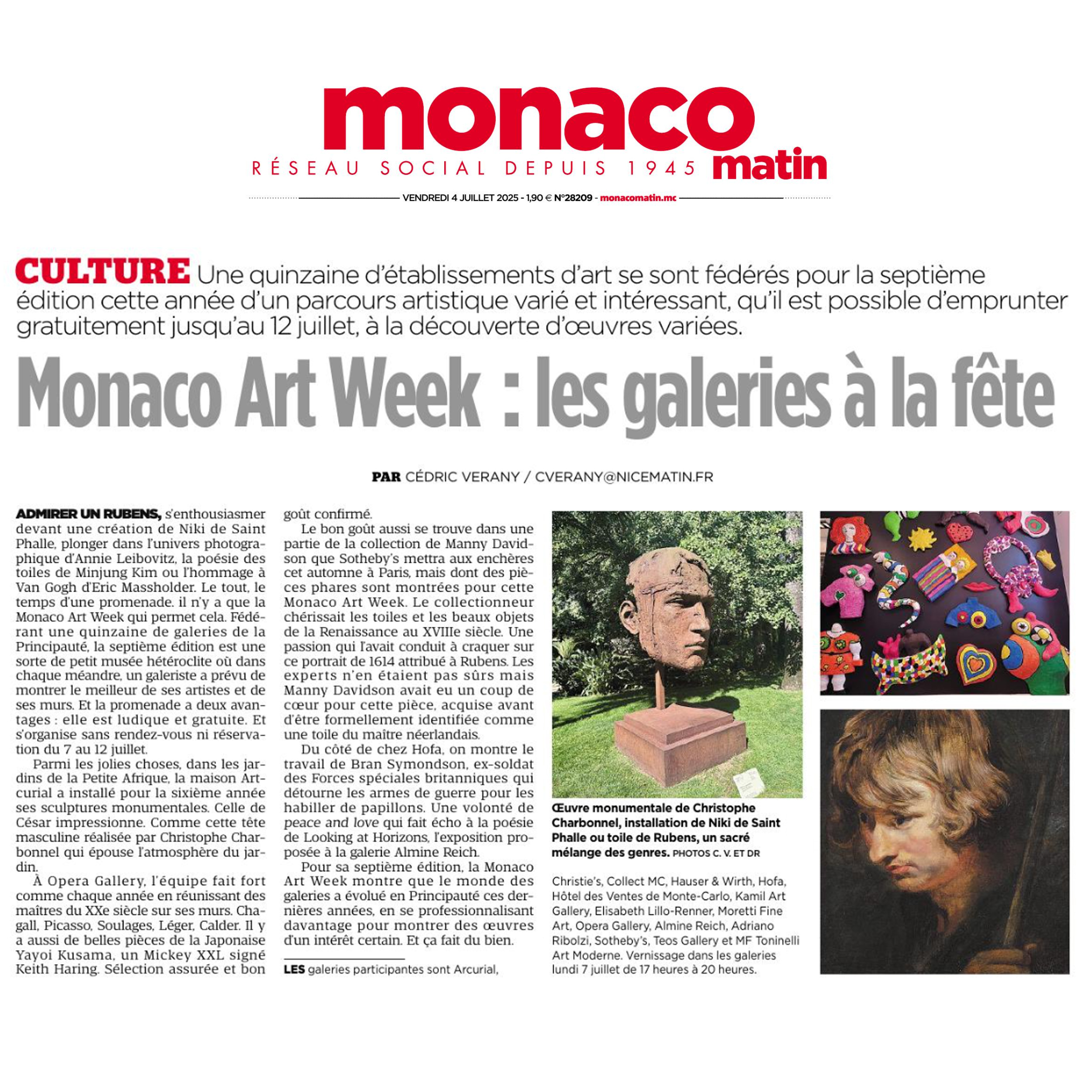 Monaco Art Week : les galeries à la fête