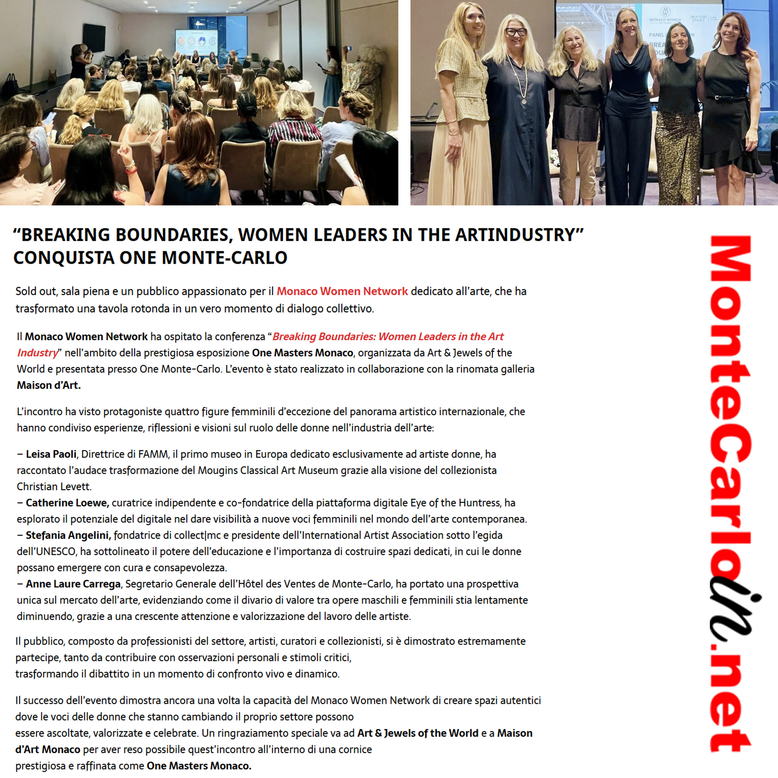 Breaking Boundaries, Women leaders in the art industry