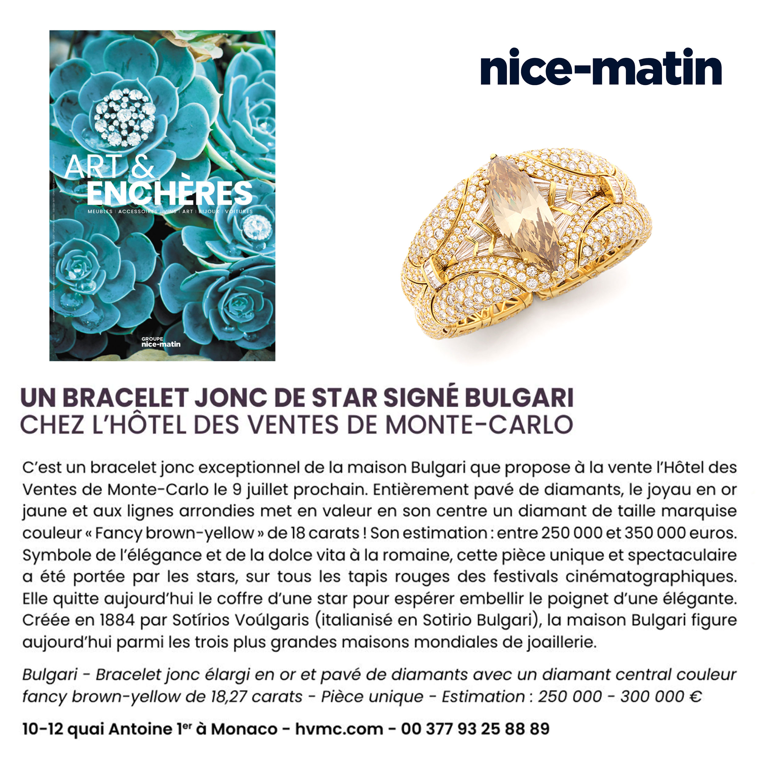 Un bracelet jonc de star signé Bulgari