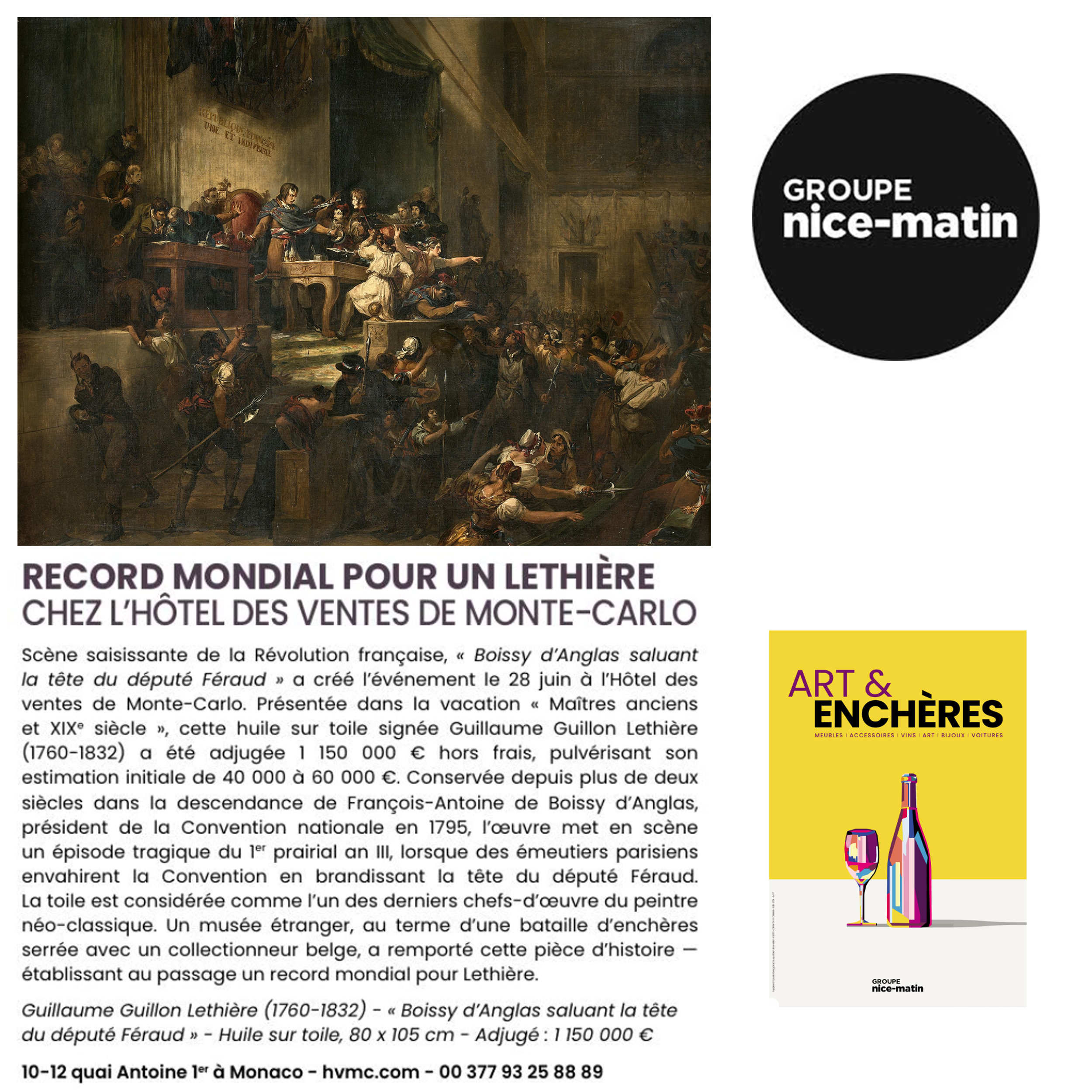 Record Mondial pour un Lethière