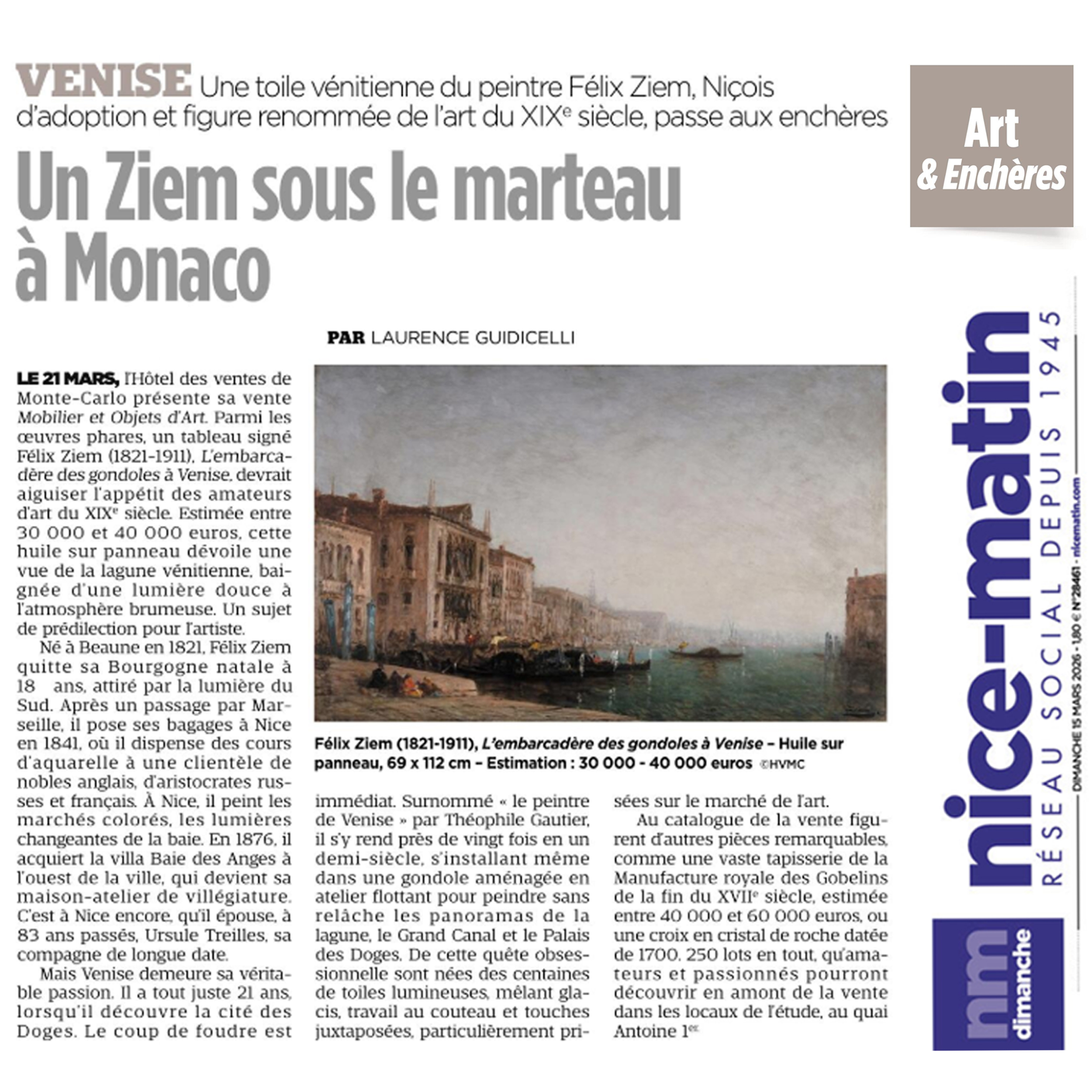 Un Ziem sous le marteau à Monaco