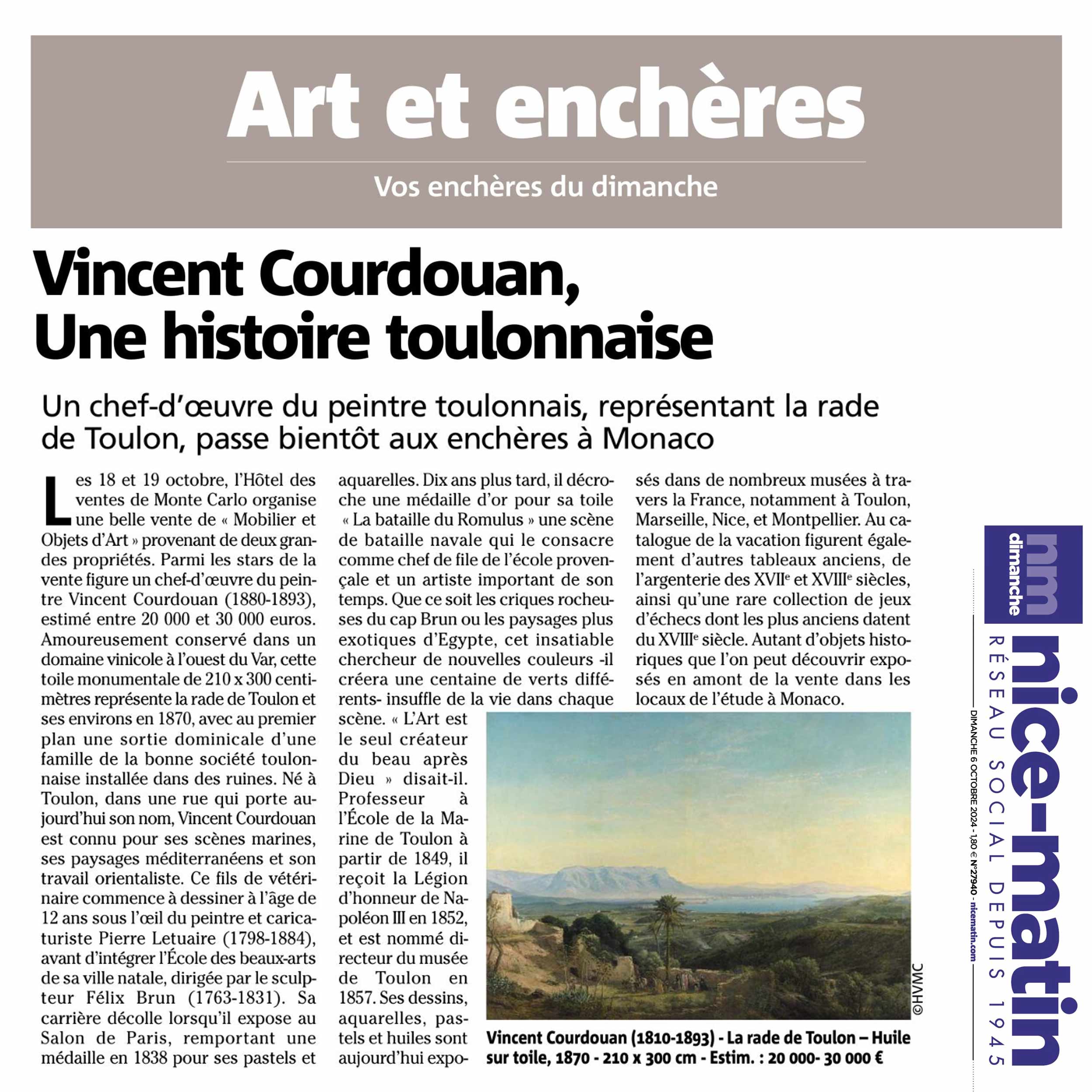 Vincent Courdouan, Une histoire toulonnaise
